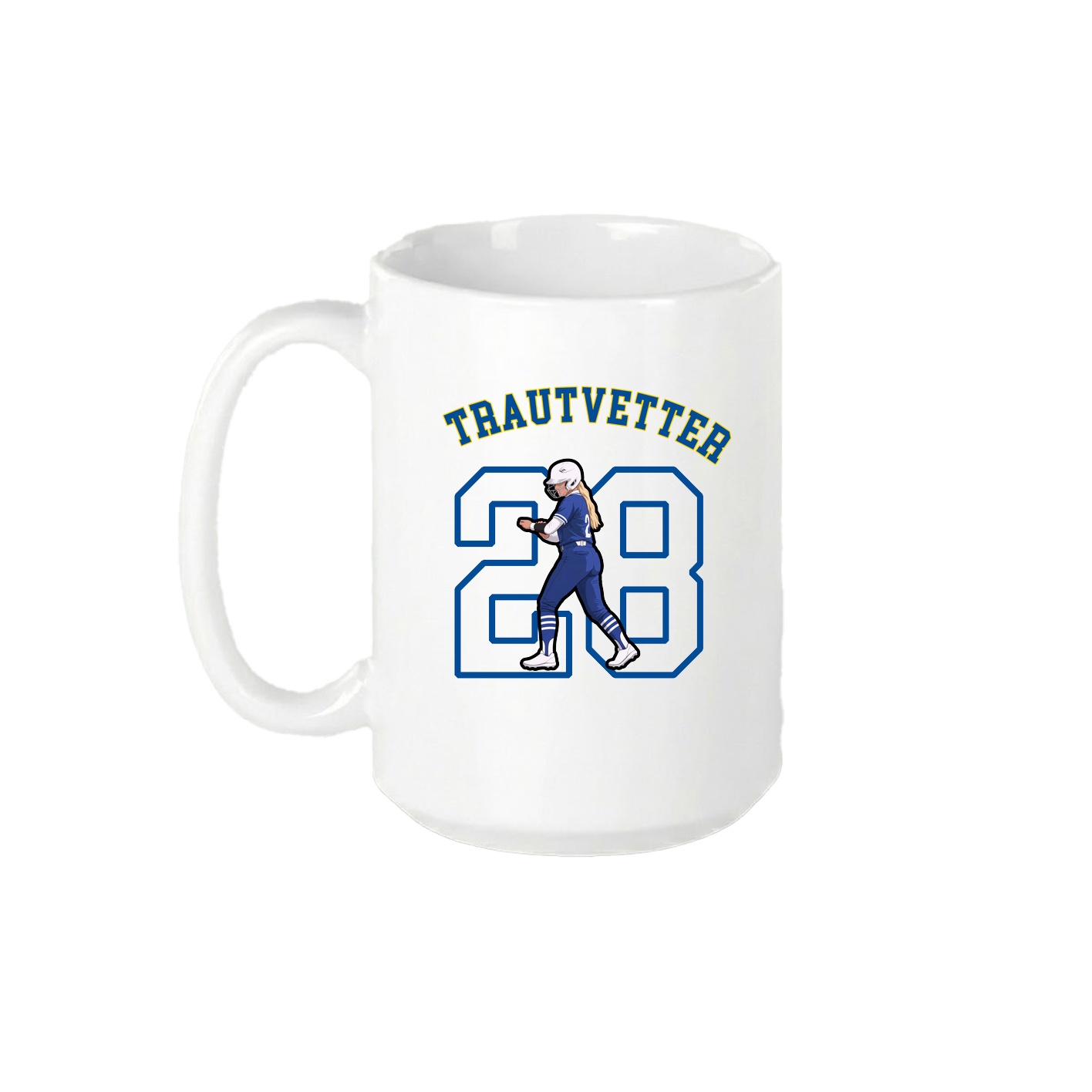 15oz Coffee Mug — Shirsey Arch in White
