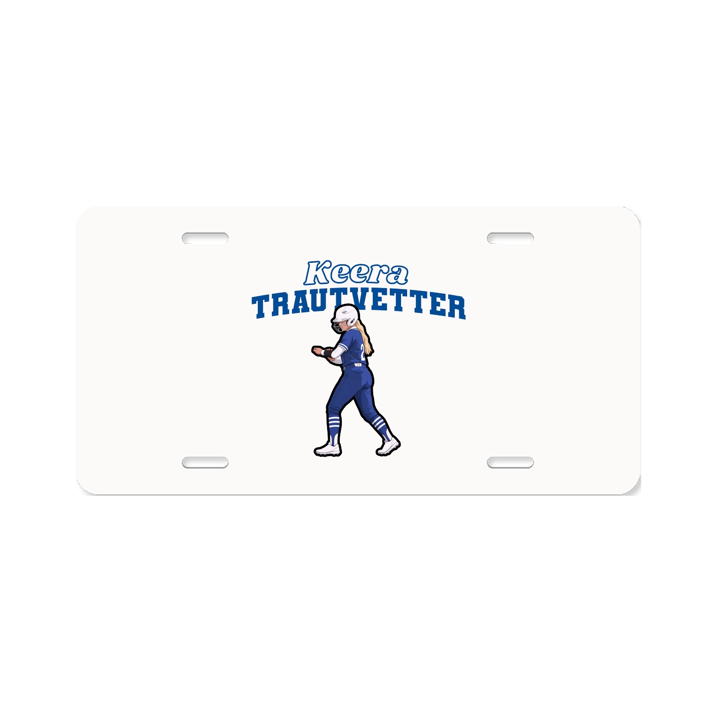 License Plate — Name Arch in Classic