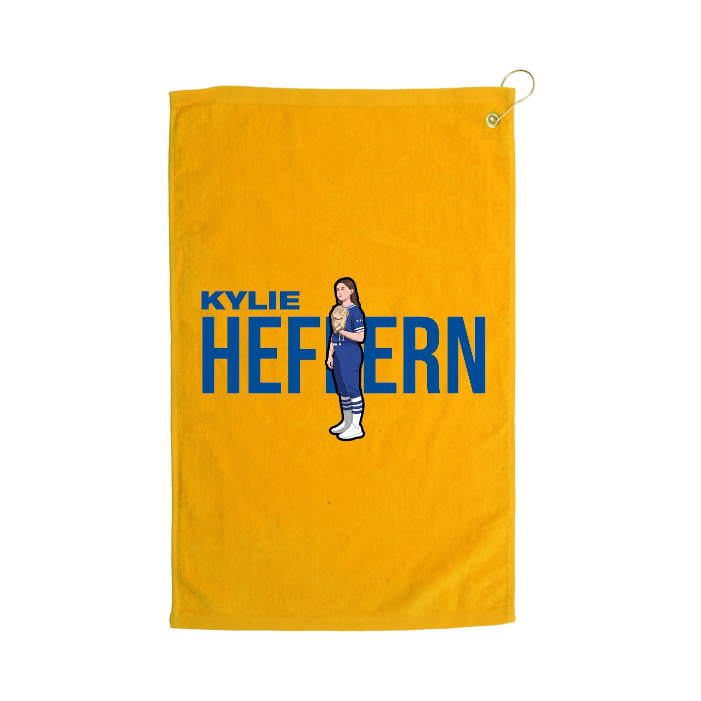 Golf Towel — Player Name in Gold