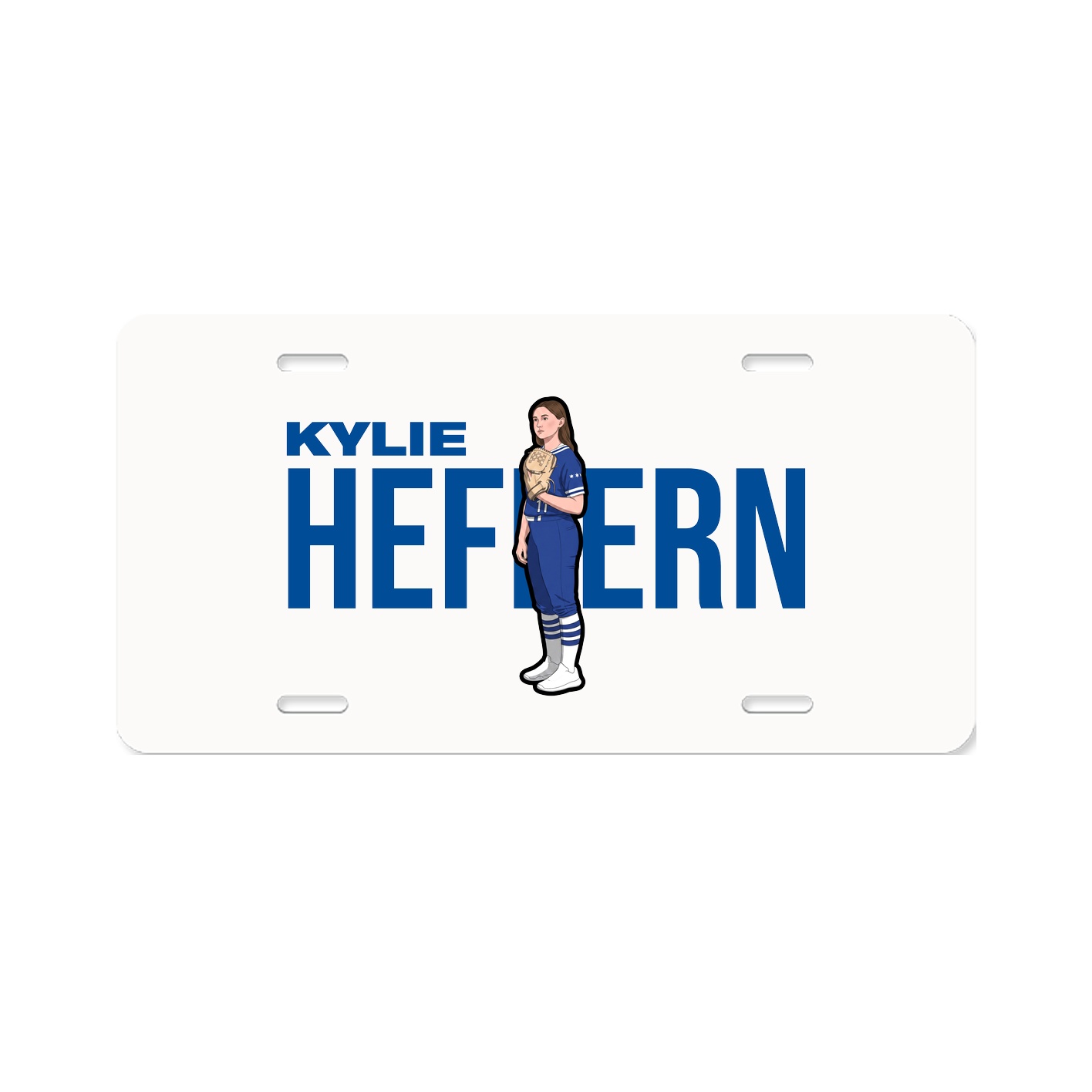 License Plate — Player Name in Classic
