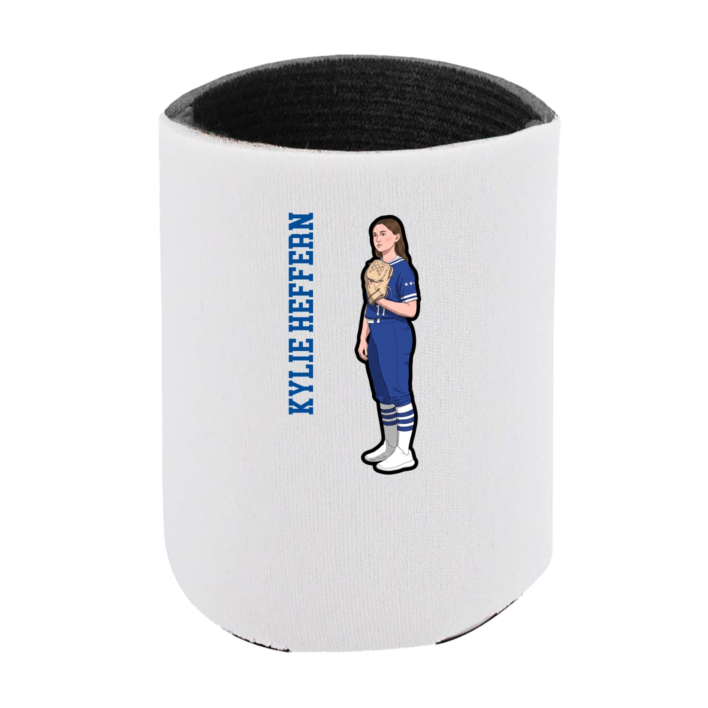 Can Holder — Name Vertical in White