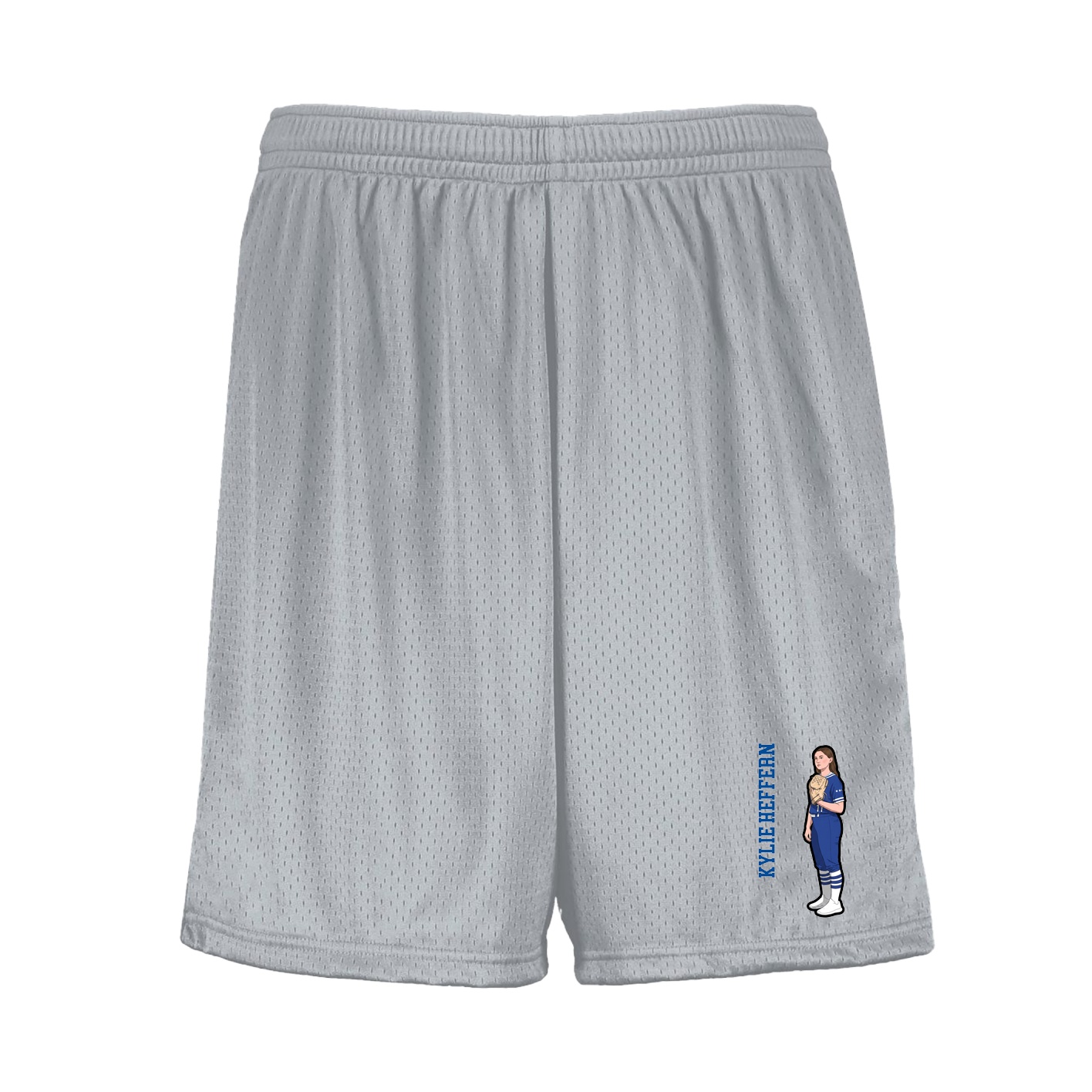 Shorts — Name Vertical in Silver