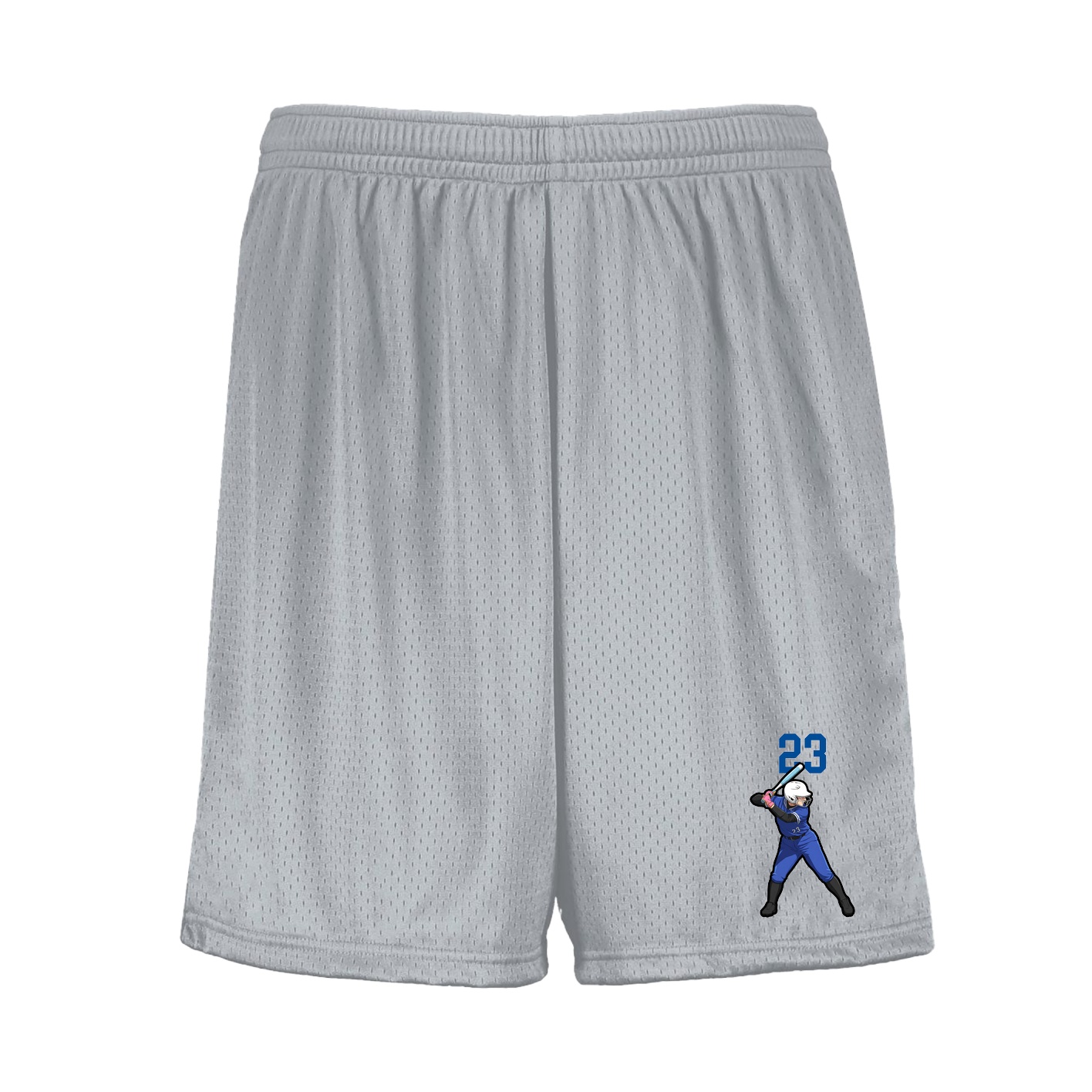 Shorts — Number Top in Silver