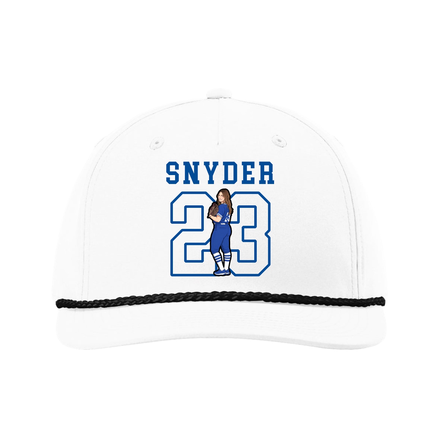 Five-Panel Classic Rope Cap — Shirsey in White