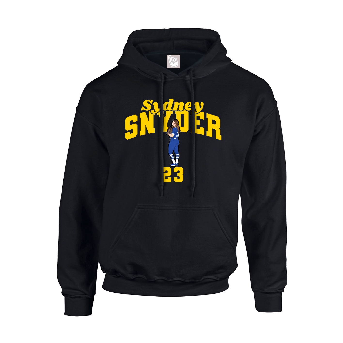 Hoodie — Signature Arch in Black