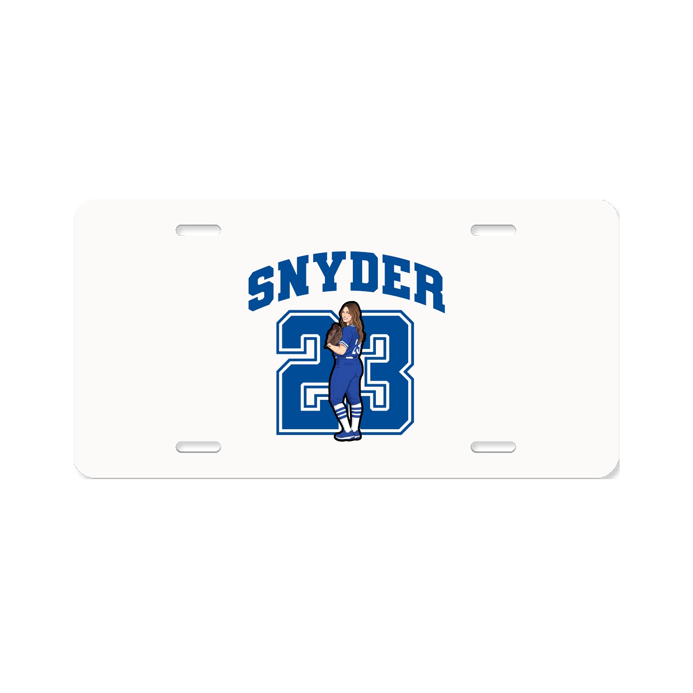License Plate — Number in Classic