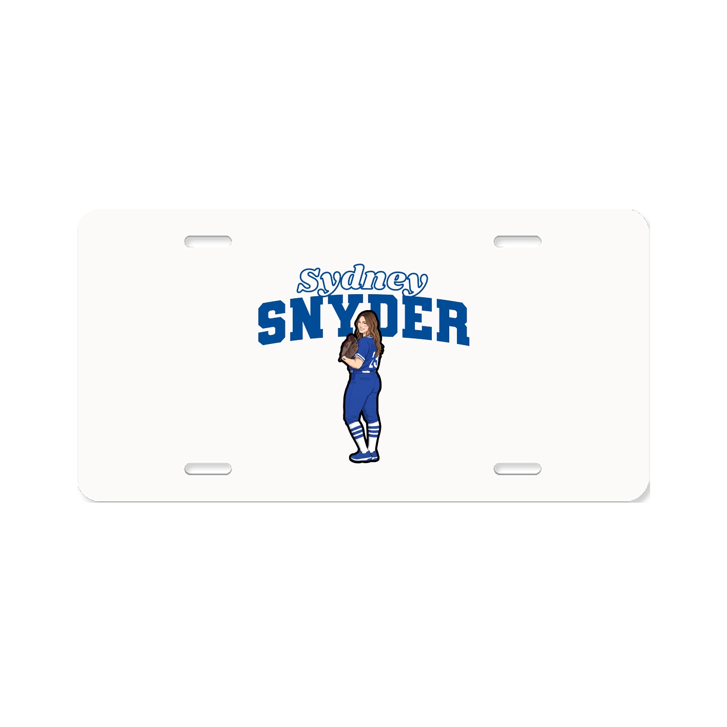 License Plate — Name Arch in Classic