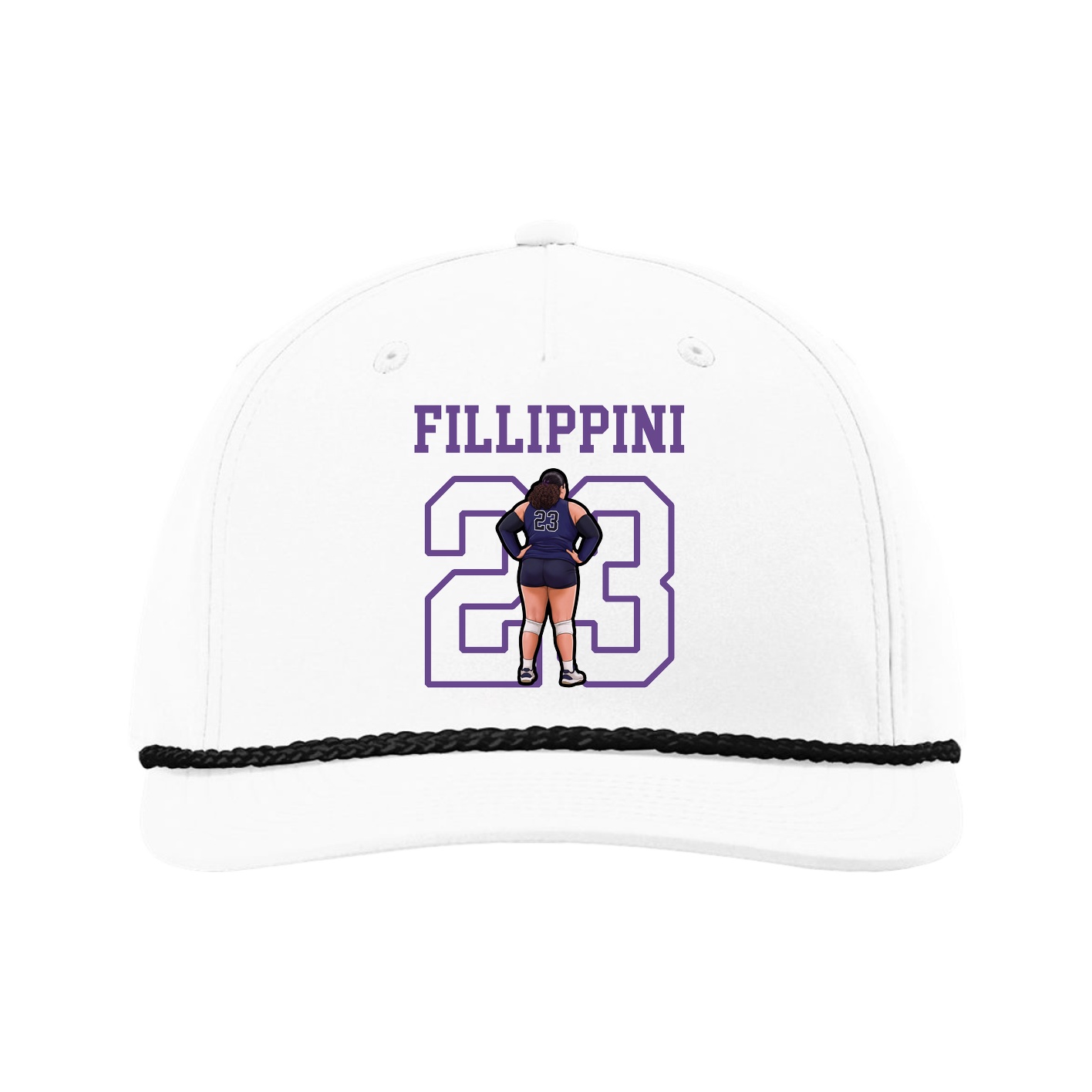 Five-Panel Classic Rope Cap — Shirsey in White
