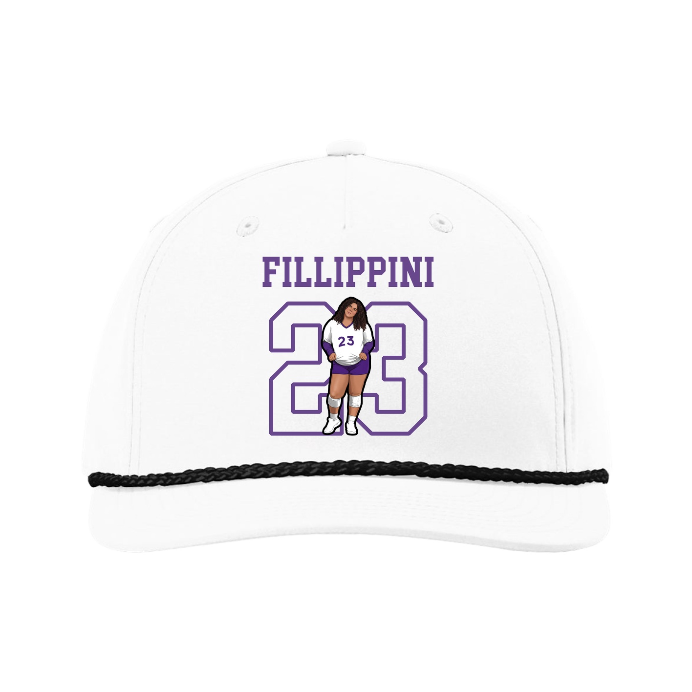 Five-Panel Classic Rope Cap — Shirsey in White
