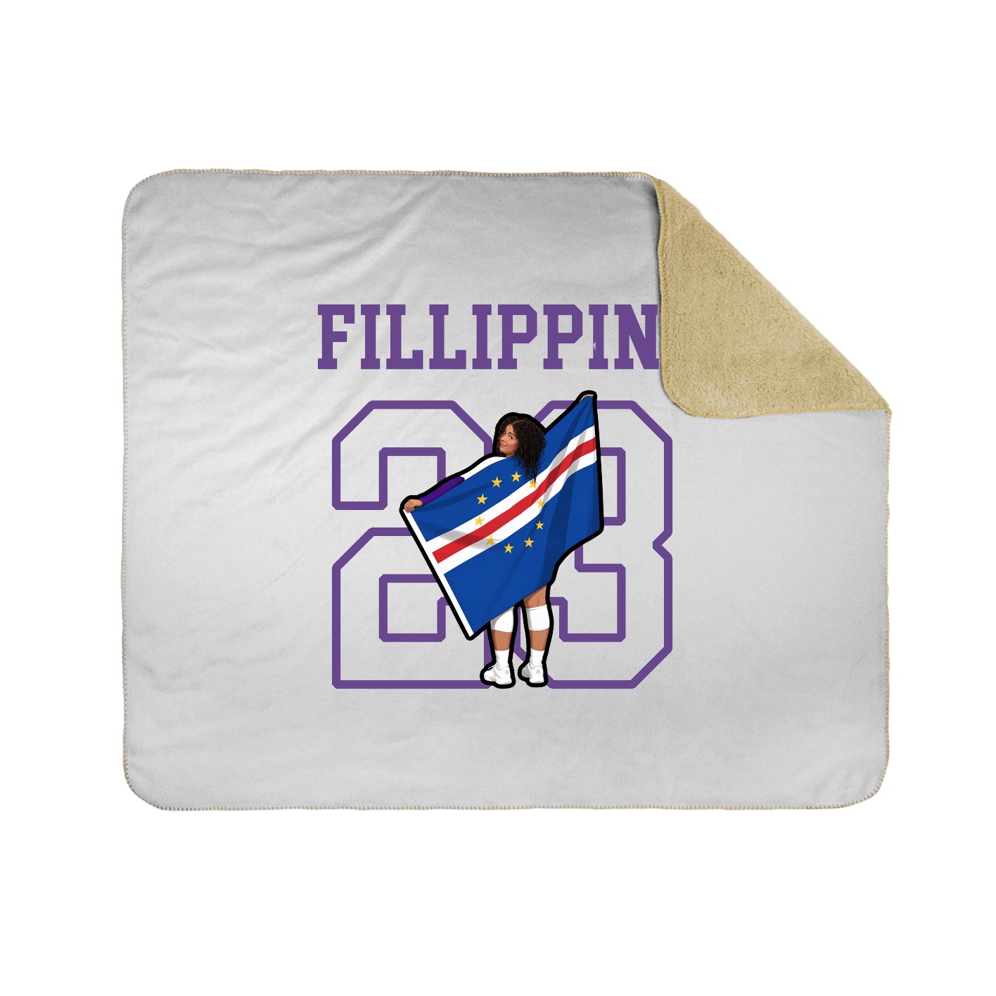 Throw Blanket — Shirsey in White
