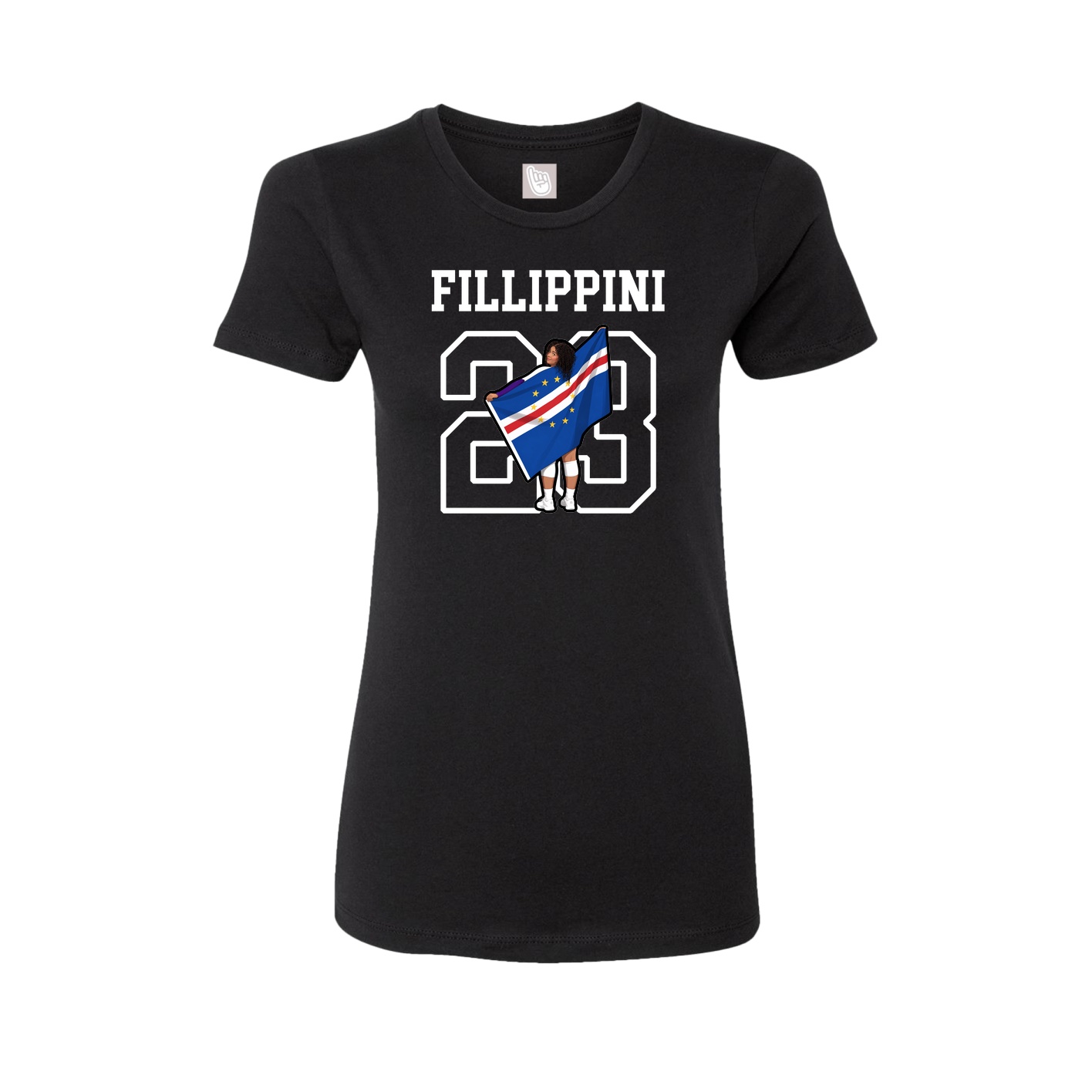 Fitted Women's Tee — Shirsey in Black
