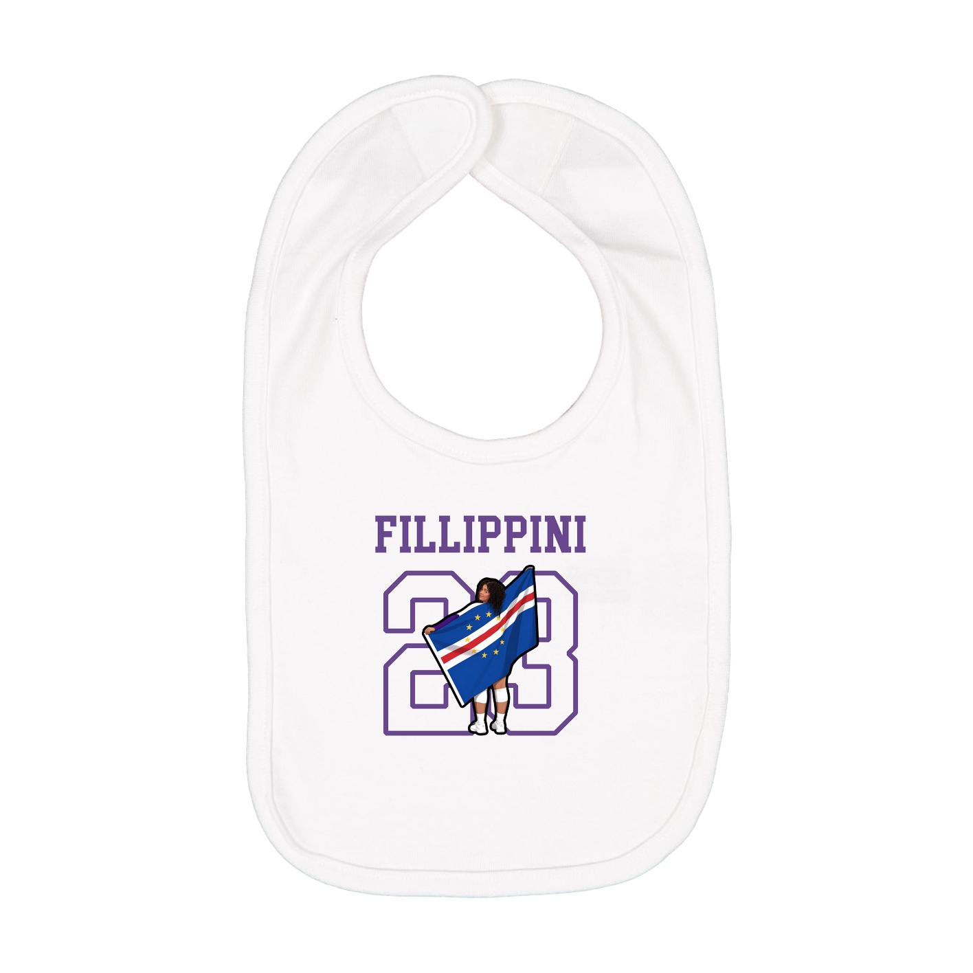 Infant Bib — Shirsey in White