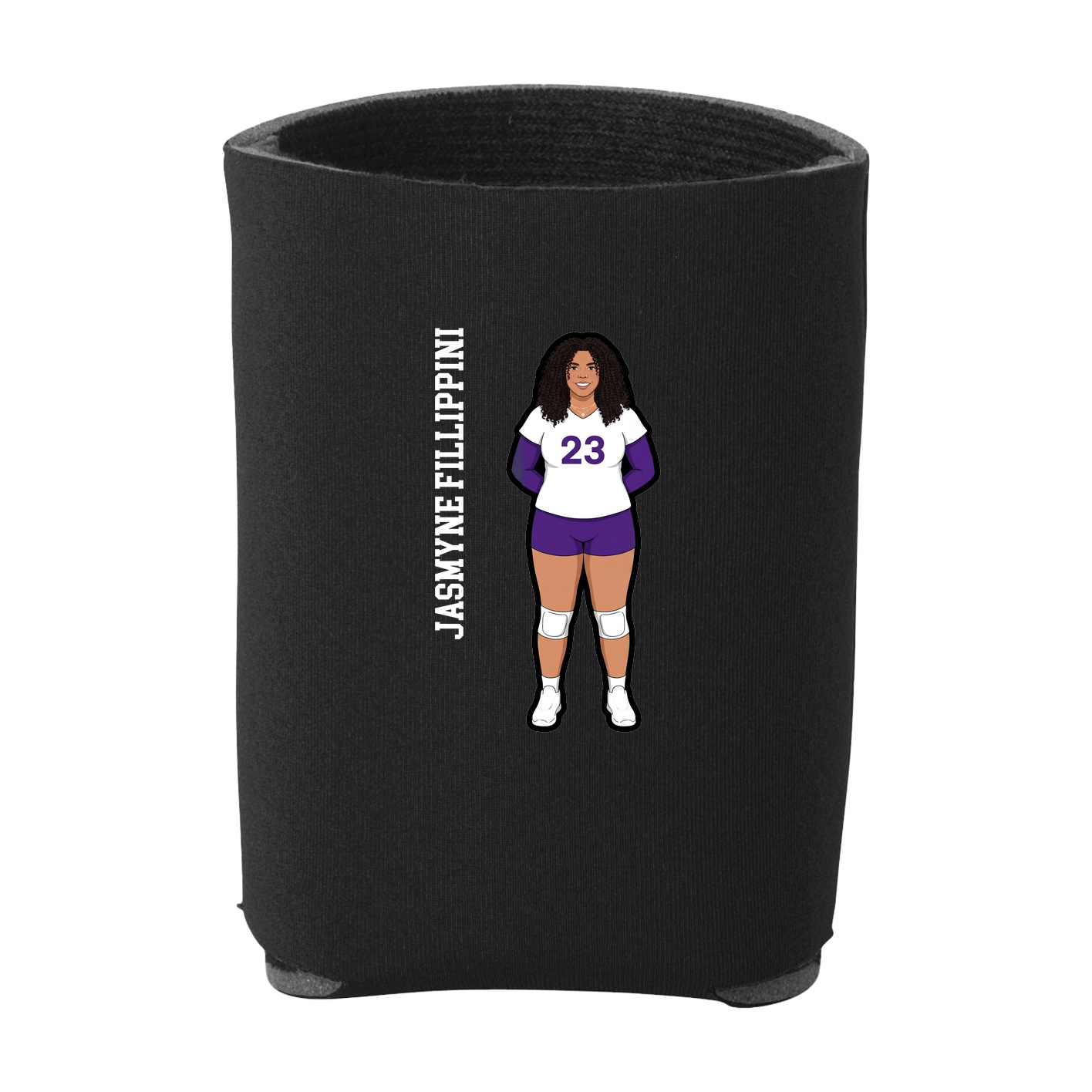 Can Holder — Name Vertical in Black