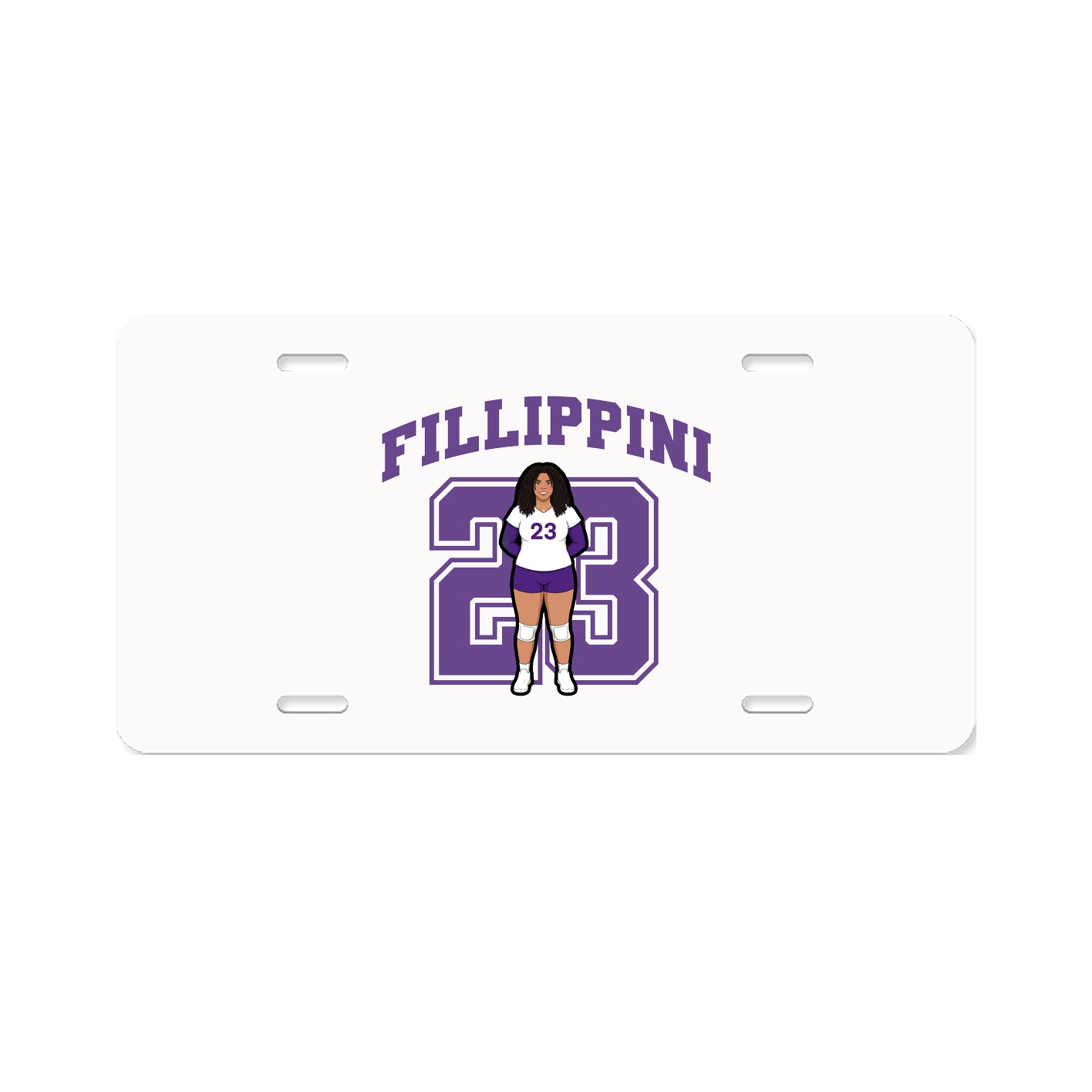 License Plate — Number in Classic