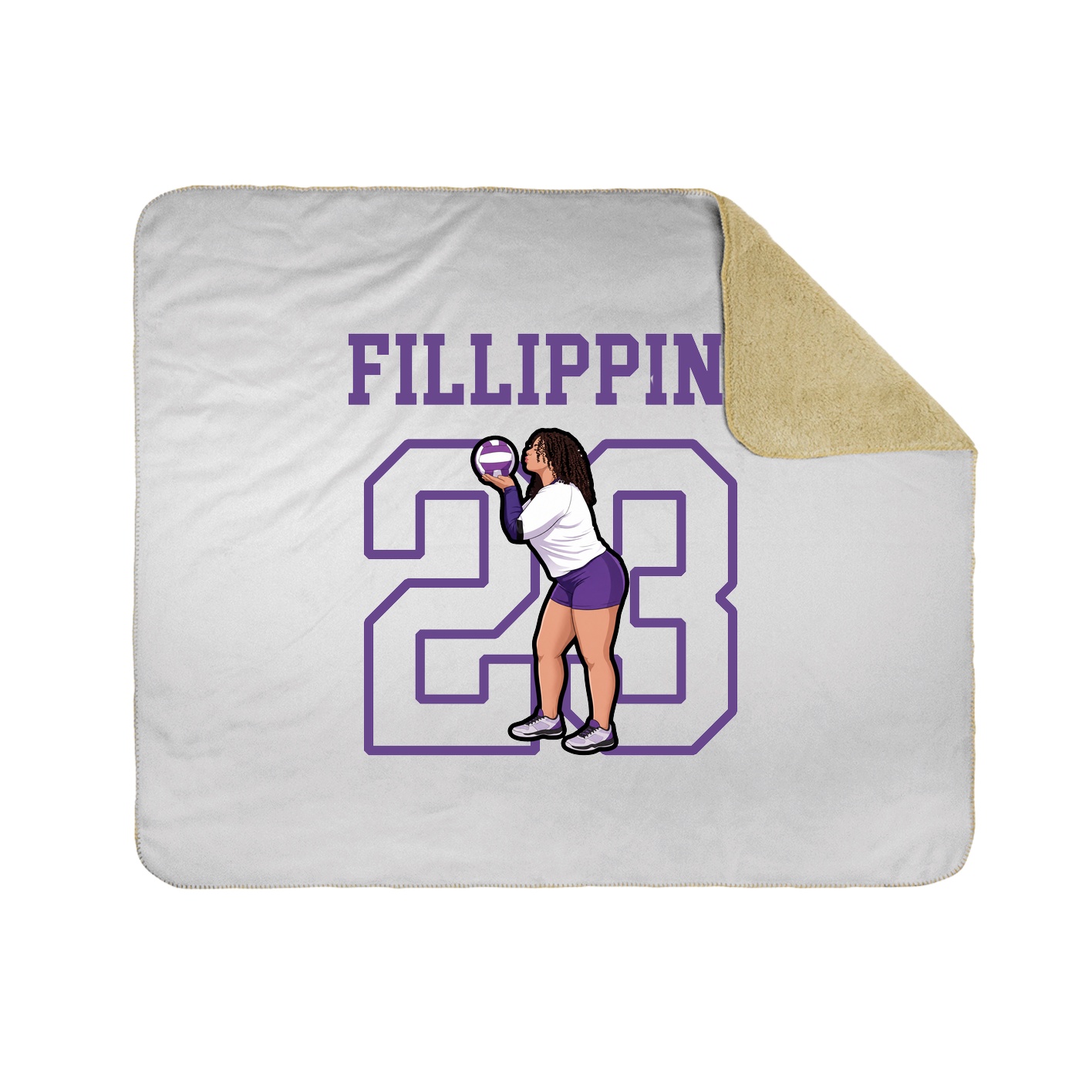 Throw Blanket — Shirsey in White