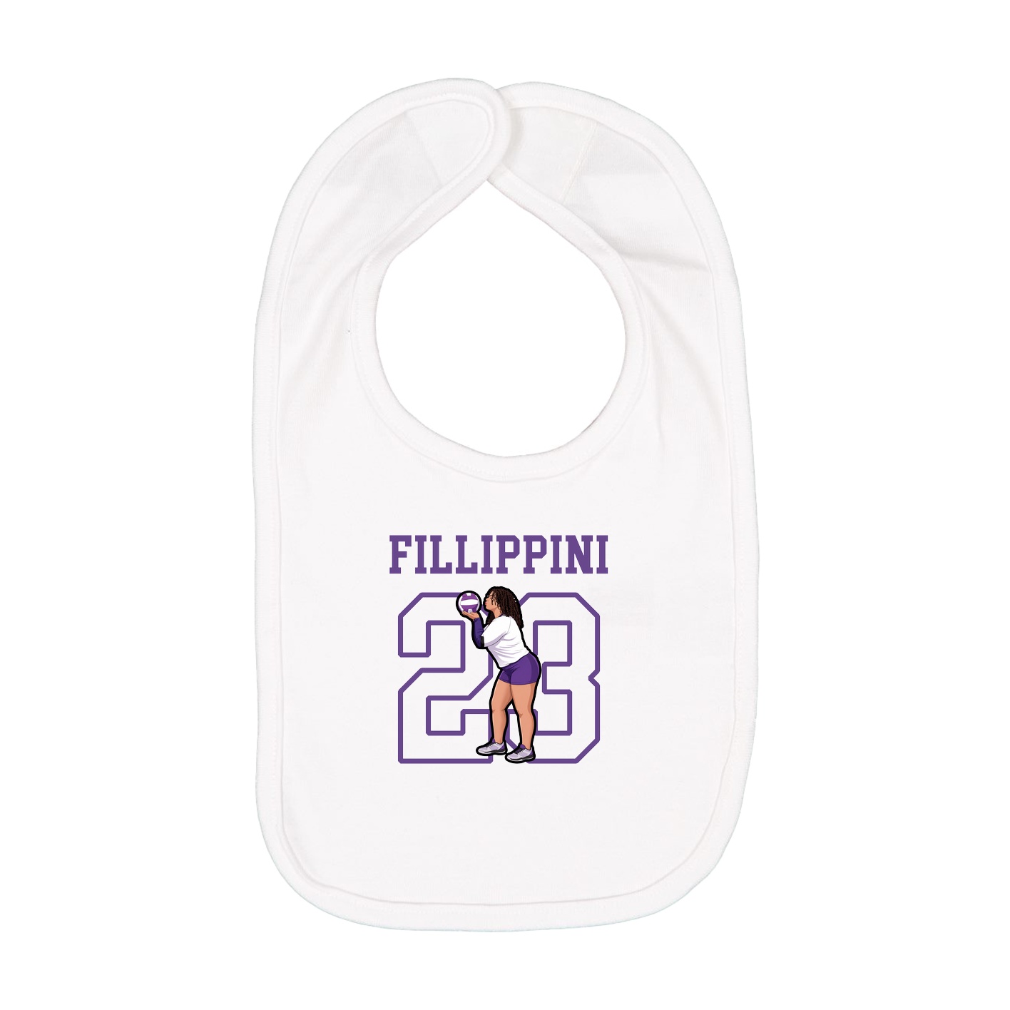 Infant Bib — Shirsey in White