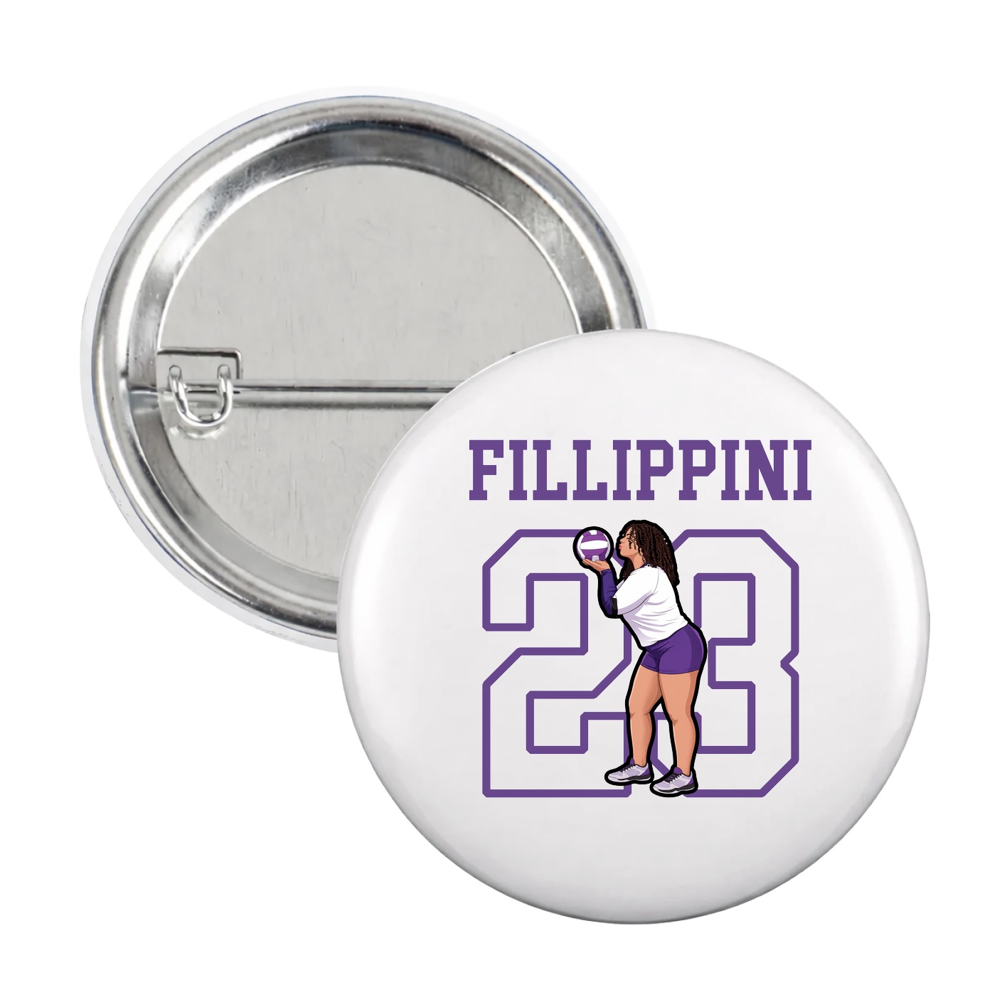 Game Day Button — Shirsey in White