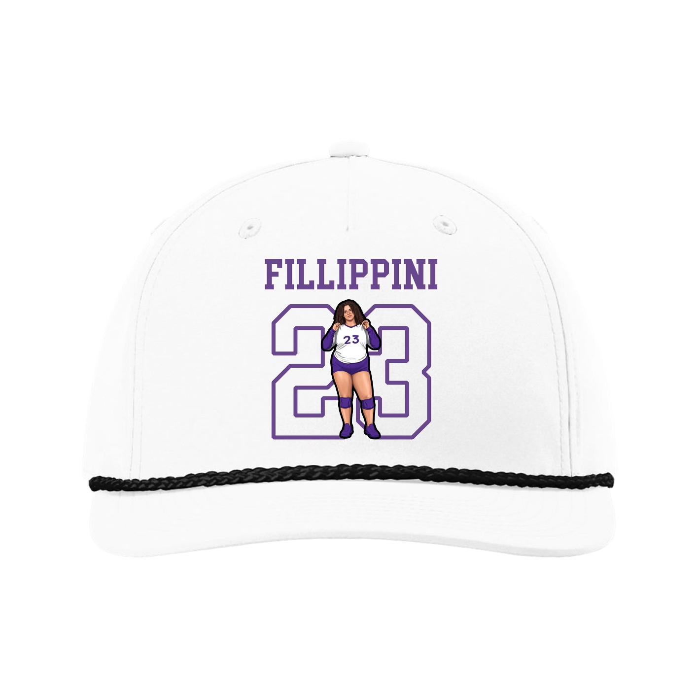 Five-Panel Classic Rope Cap — Shirsey in White