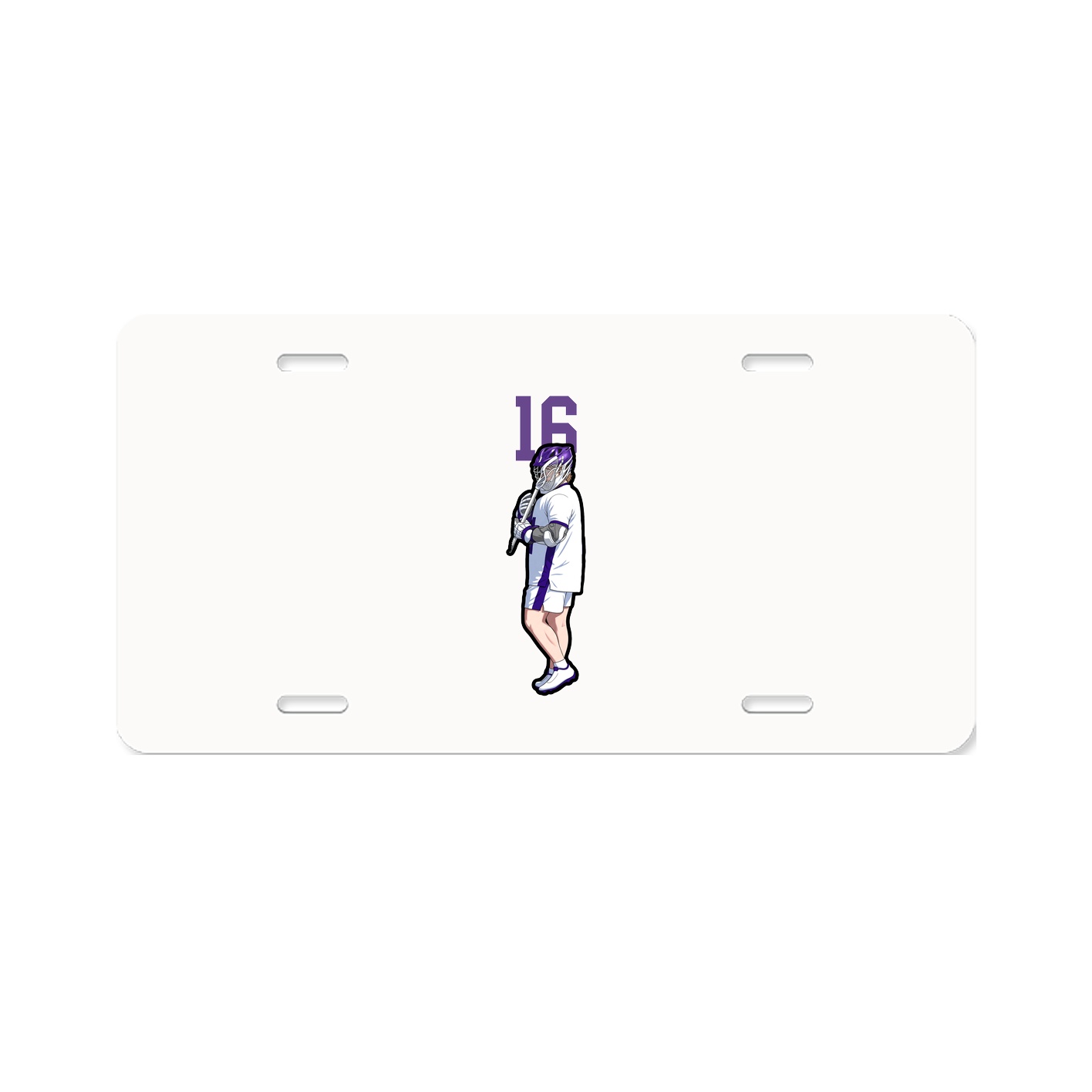 License Plate — Number Top in Classic