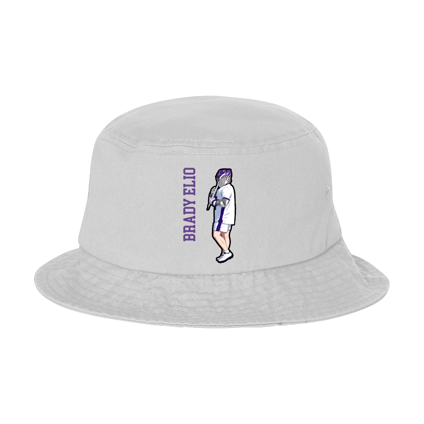Bucket Cap — Name Vertical in White