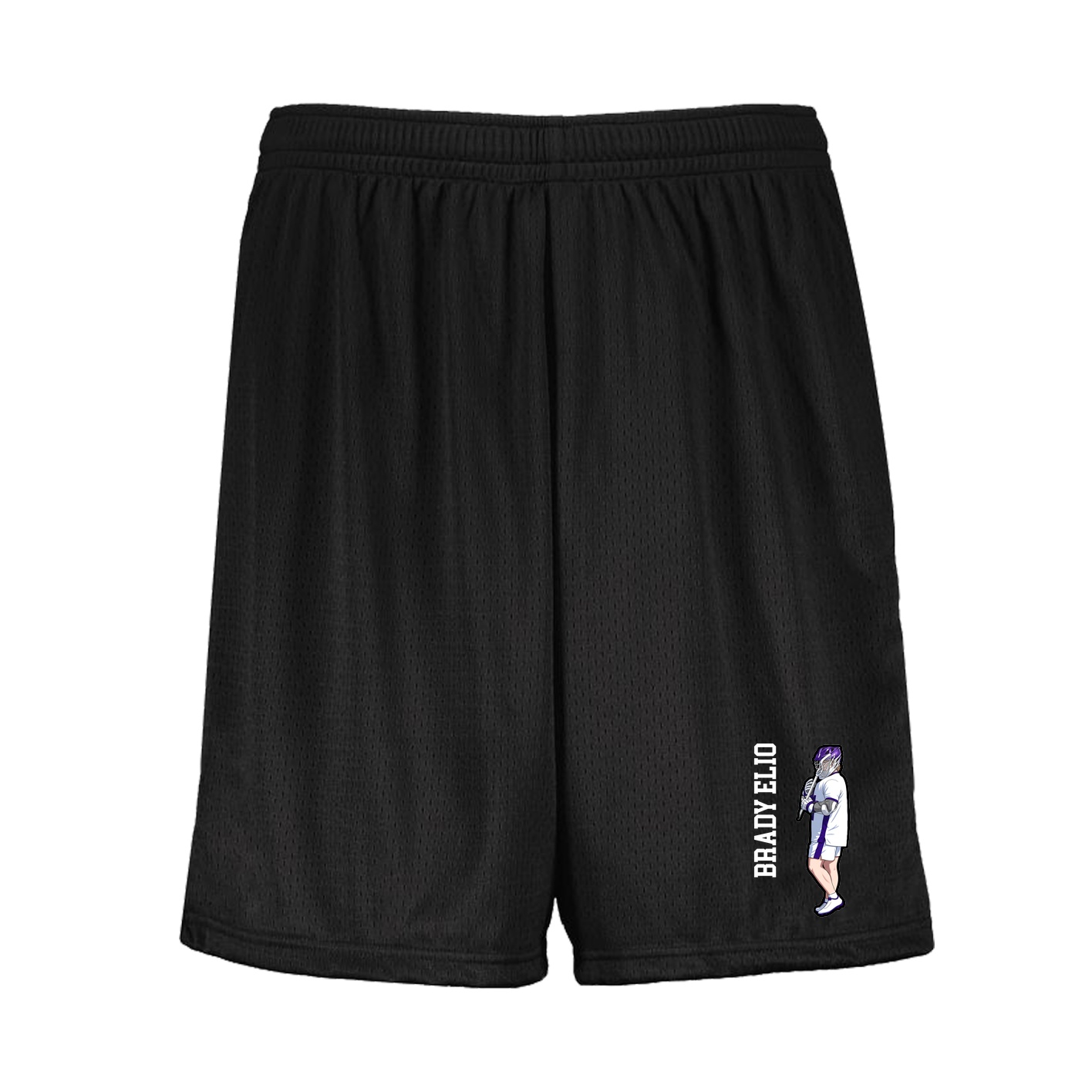 Shorts — Name Vertical in Black