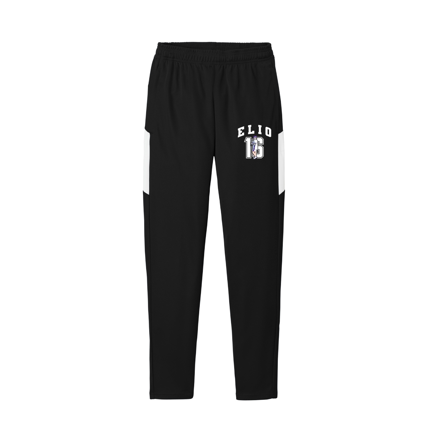 Team Travel Pant — Number in Black/White