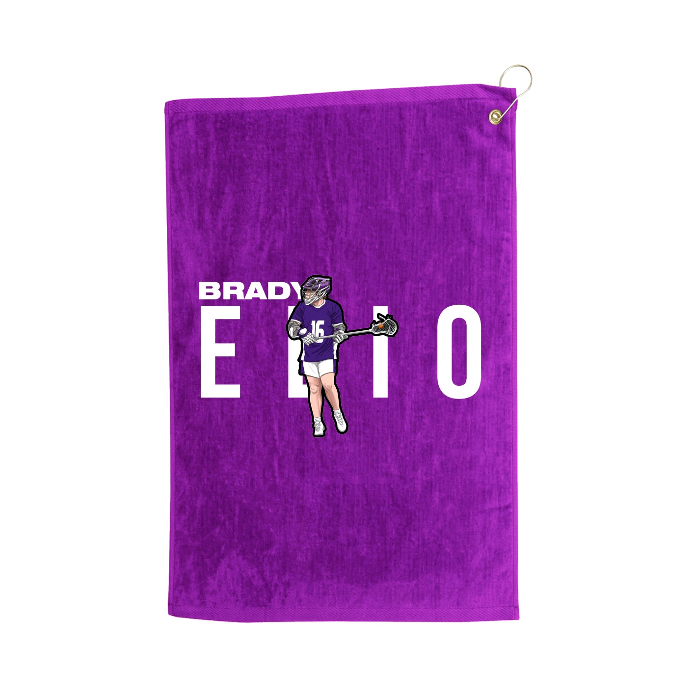 Golf Towel — Player Name in Purple