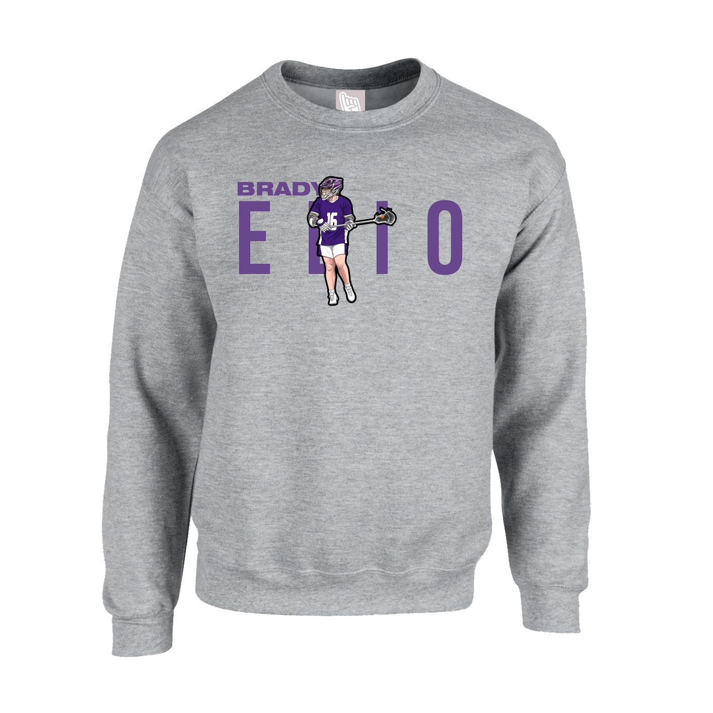 Fleece Crew — Player Name in Grey