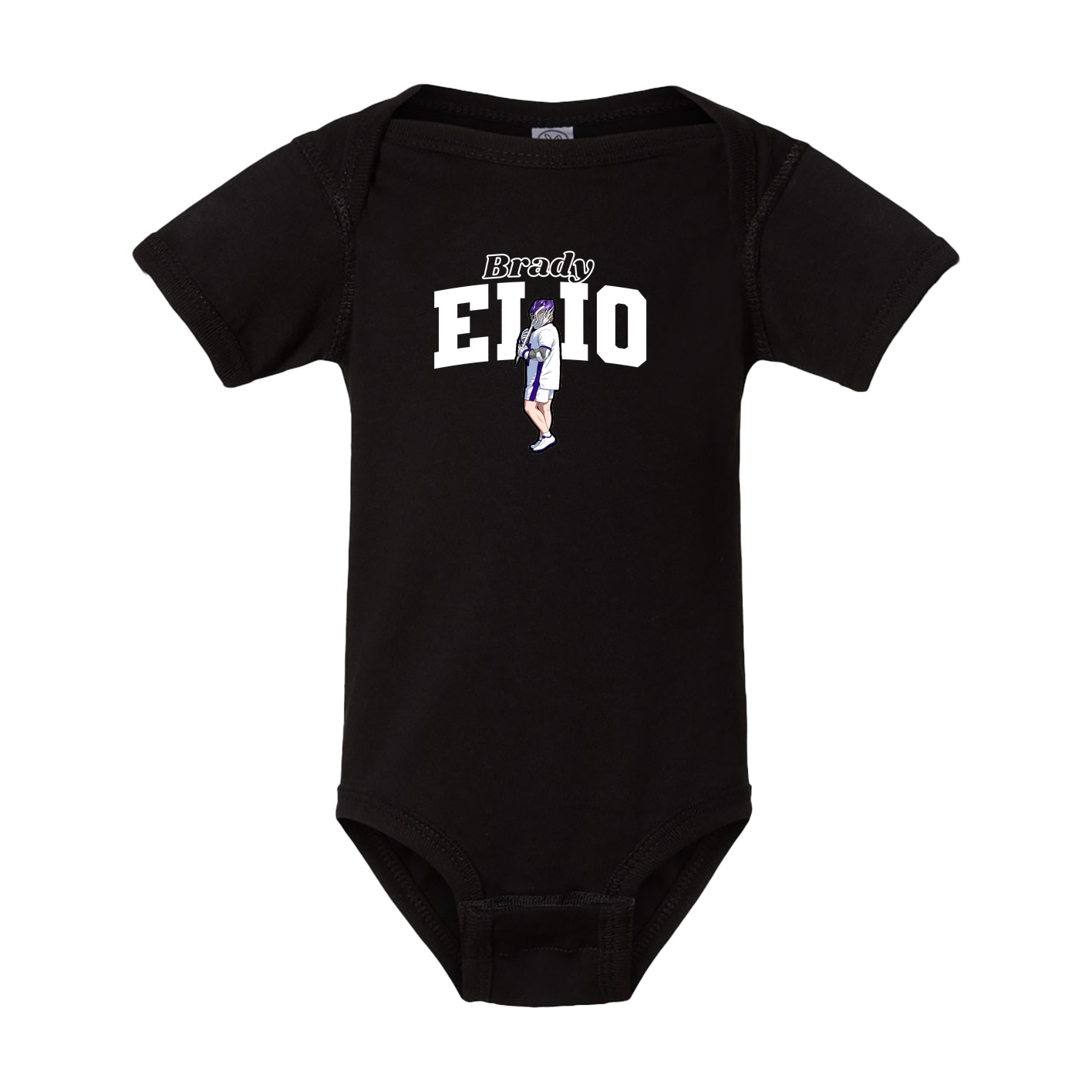 Baby Onesie — Name Arch in Black
