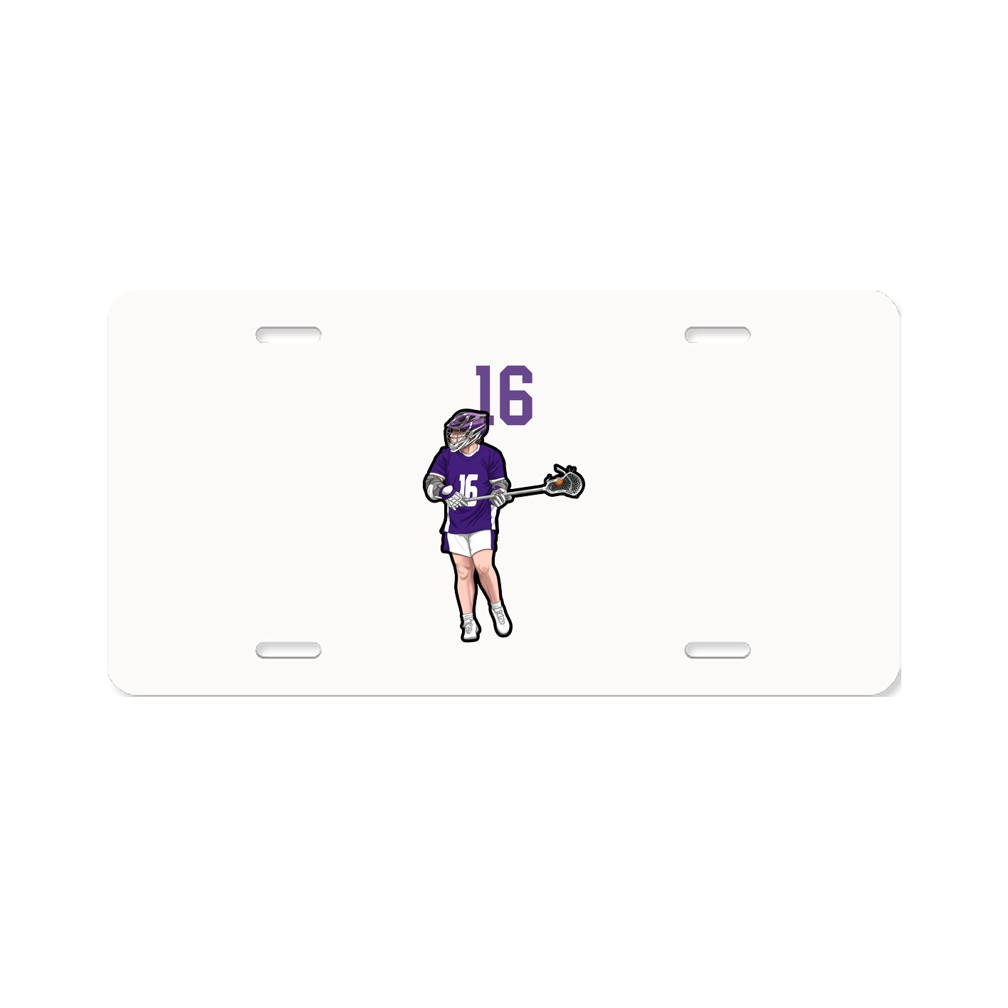 License Plate — Number Top in Classic