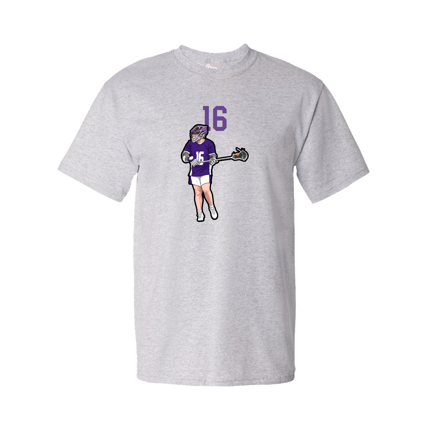 Youth Tee — Number Top in Grey