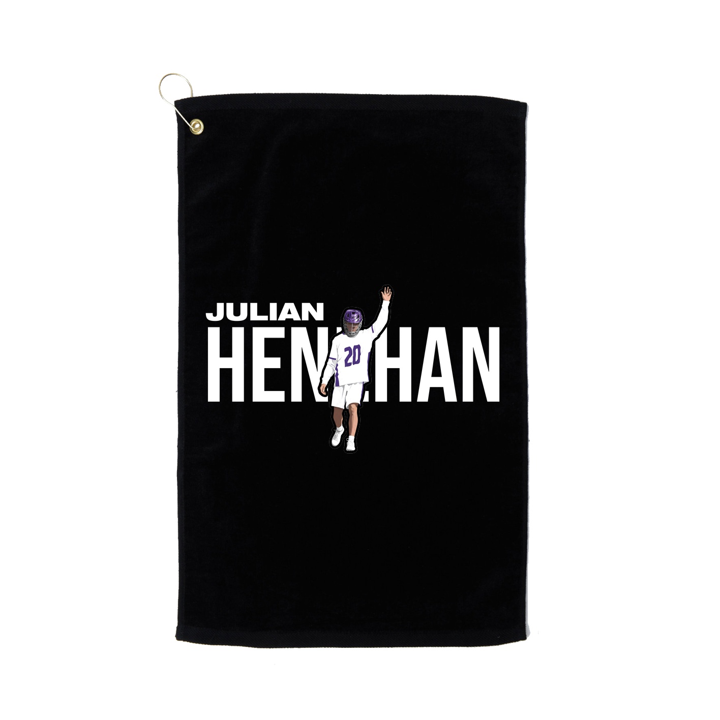 Golf Towel — Player Name in Black