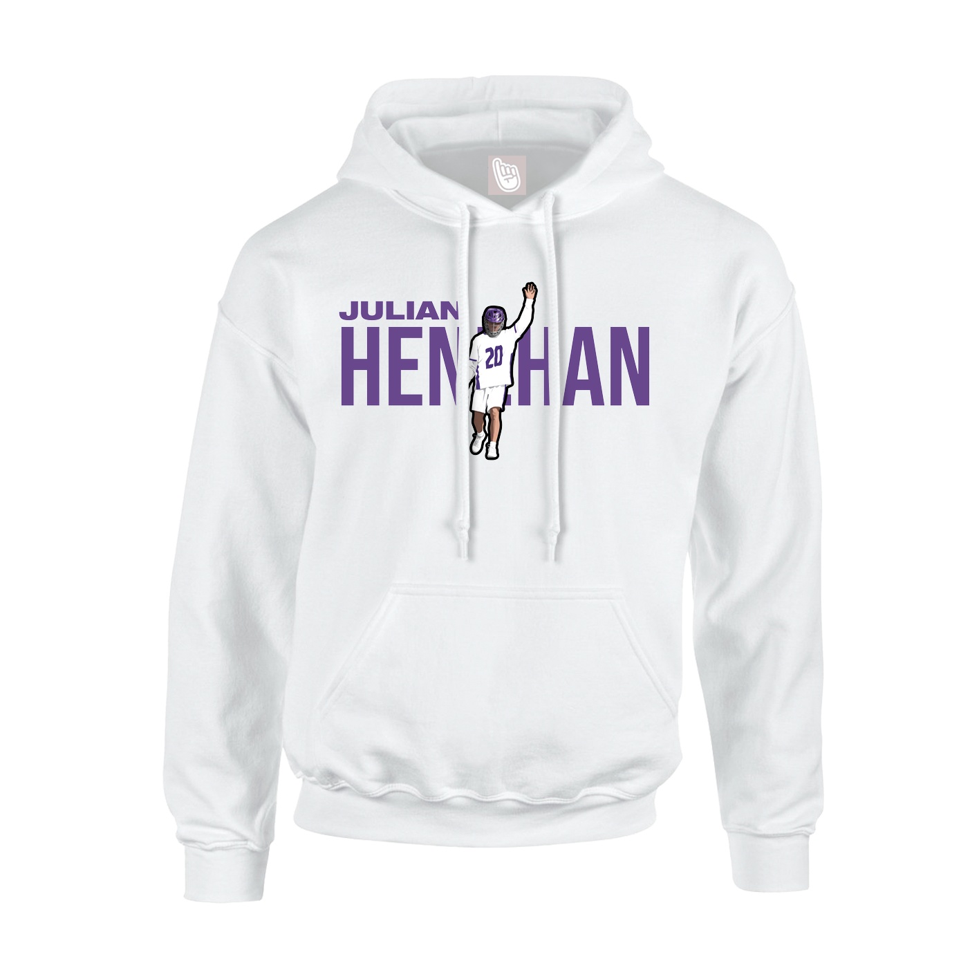 Hoodie — Player Name in White