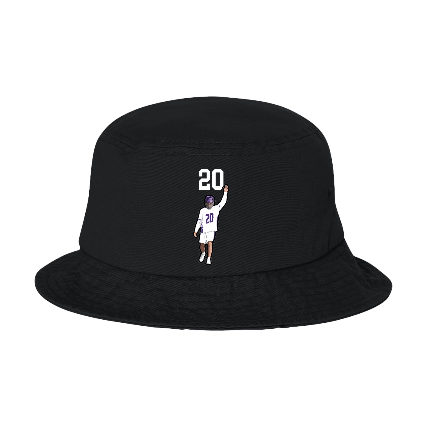 Bucket Cap — Number Top in Black