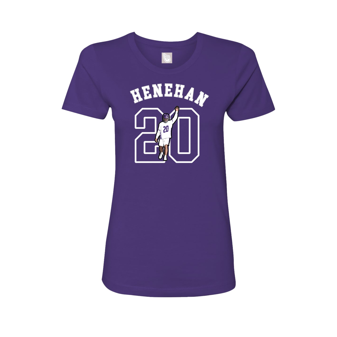 Fitted Women's Tee — Shirsey Arch in Purple