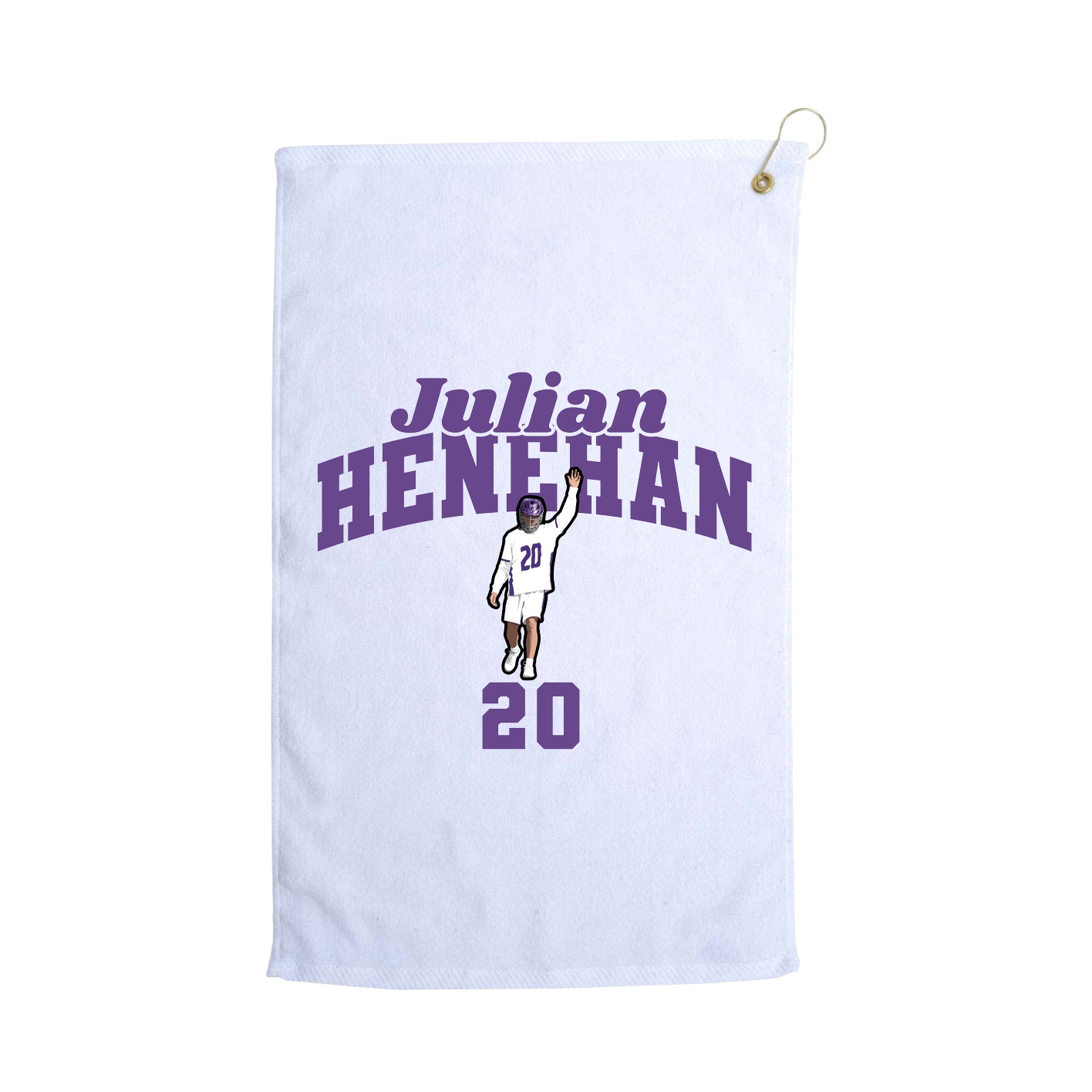 Golf Towel — Signature Arch in White