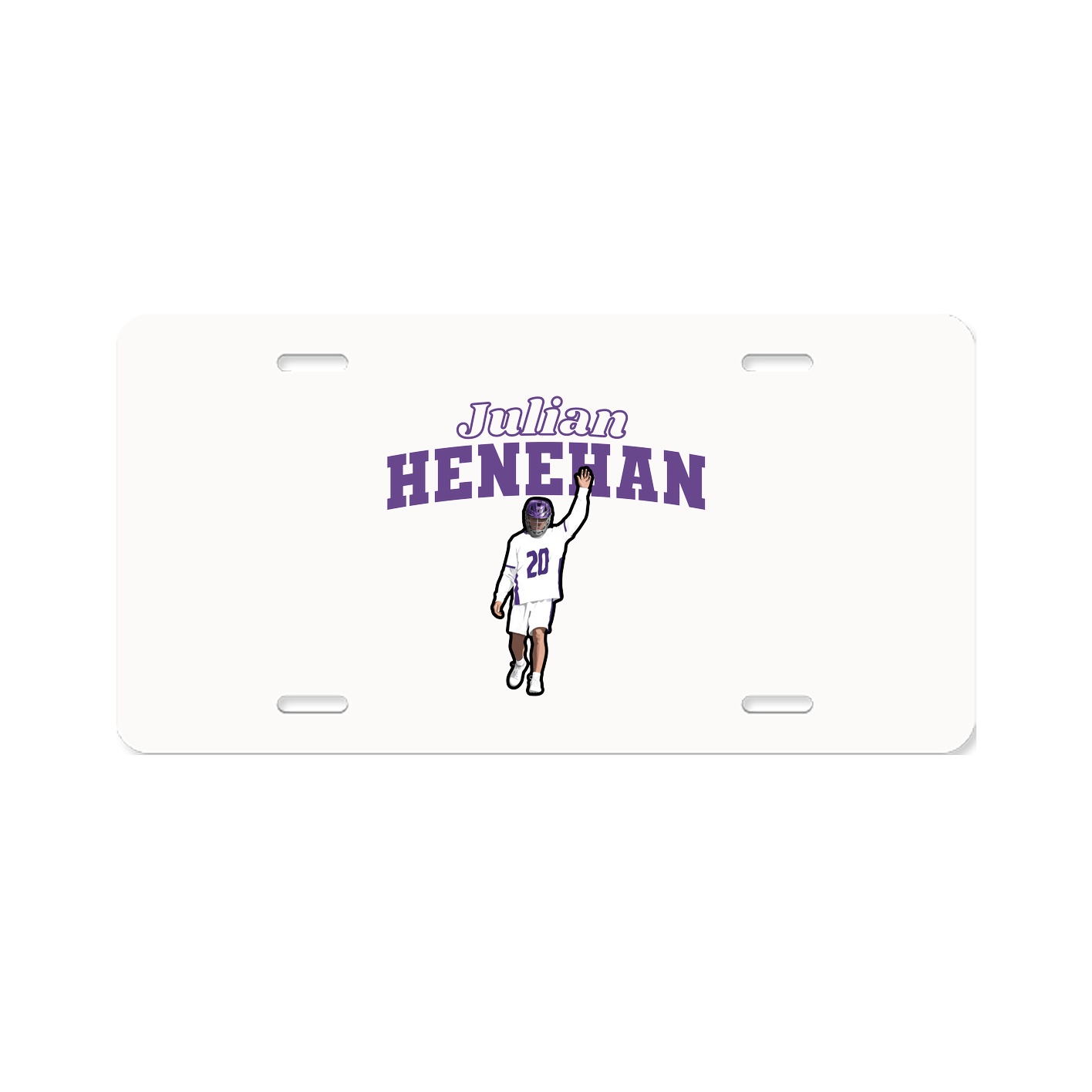 License Plate — Name Arch in Classic