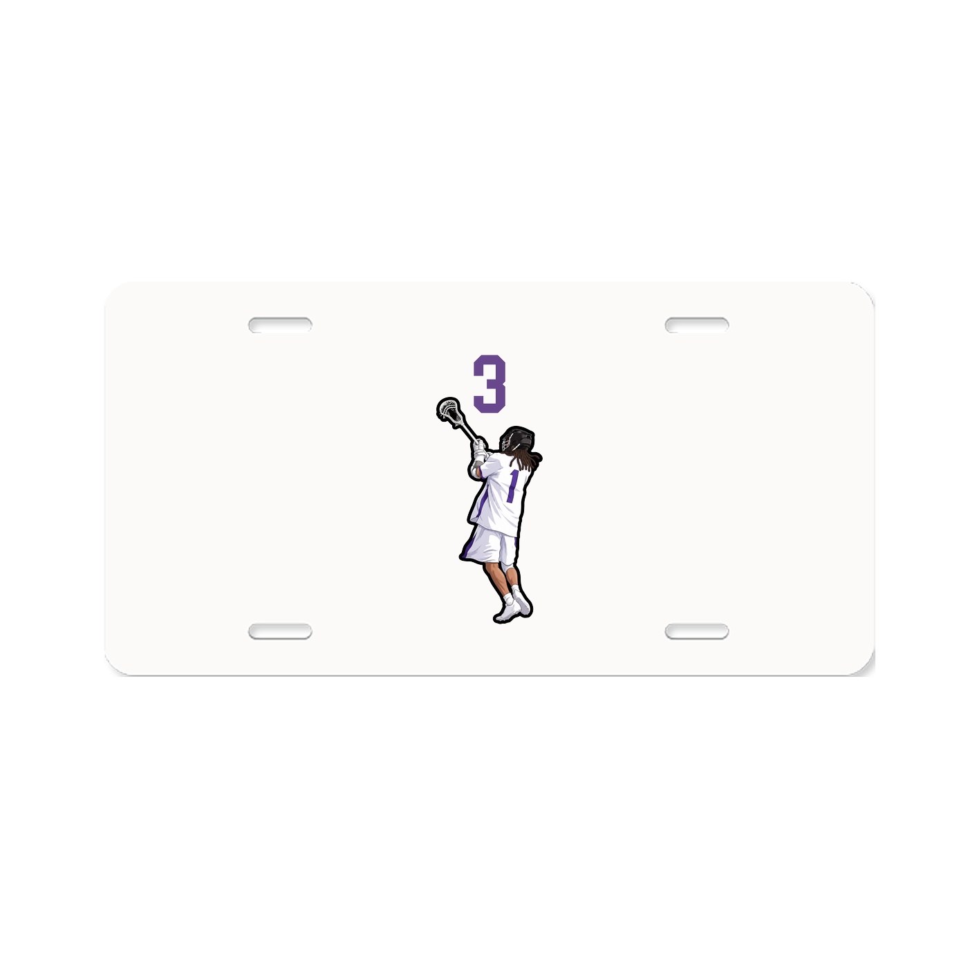 License Plate — Number Top in Classic