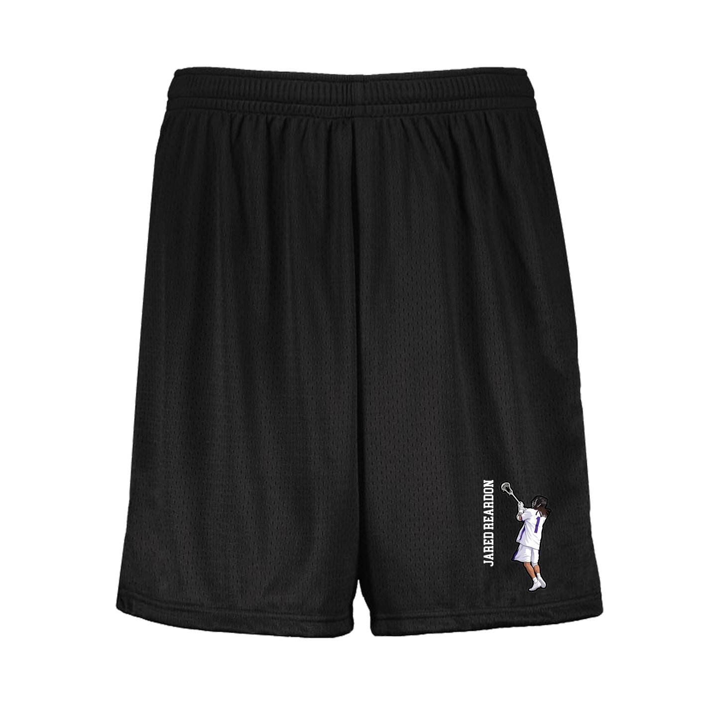 Shorts — Name Vertical in Black