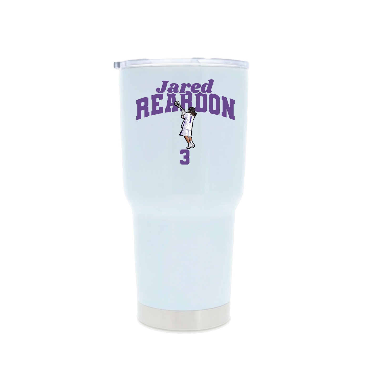 30oz Stainless Steel Tumbler — Signature Arch in White
