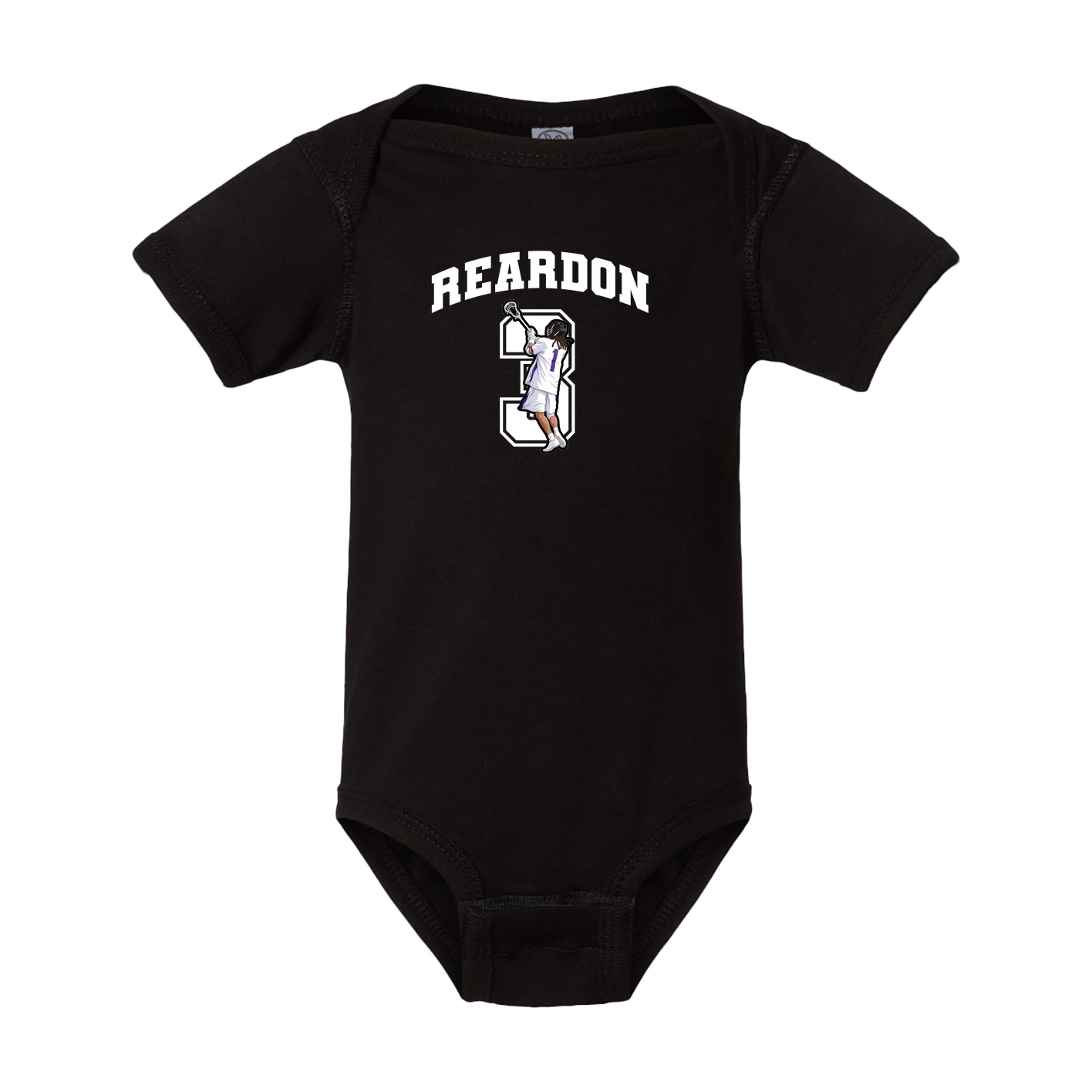 Baby Onesie — Number in Black