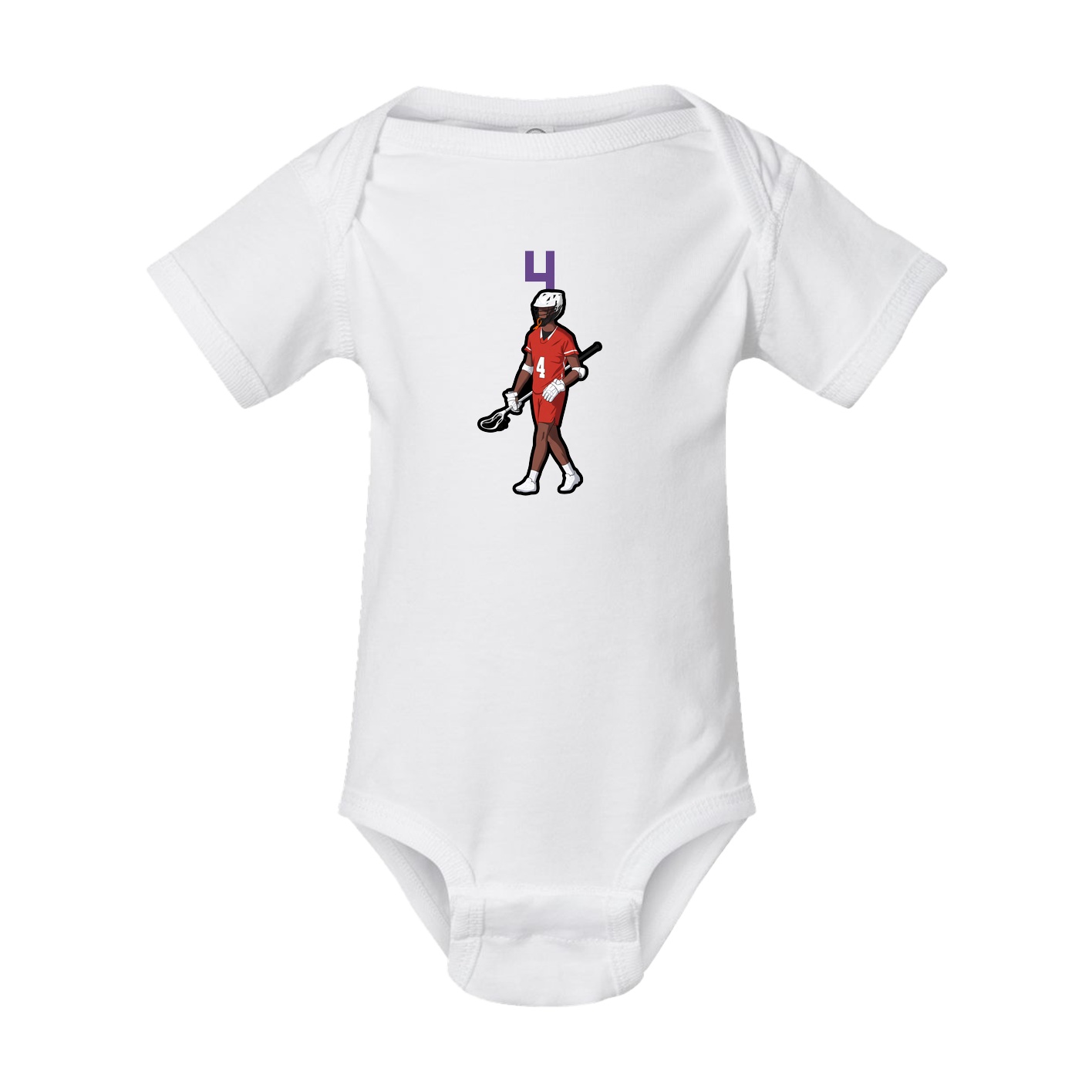 Baby Onesie — Number Top in White
