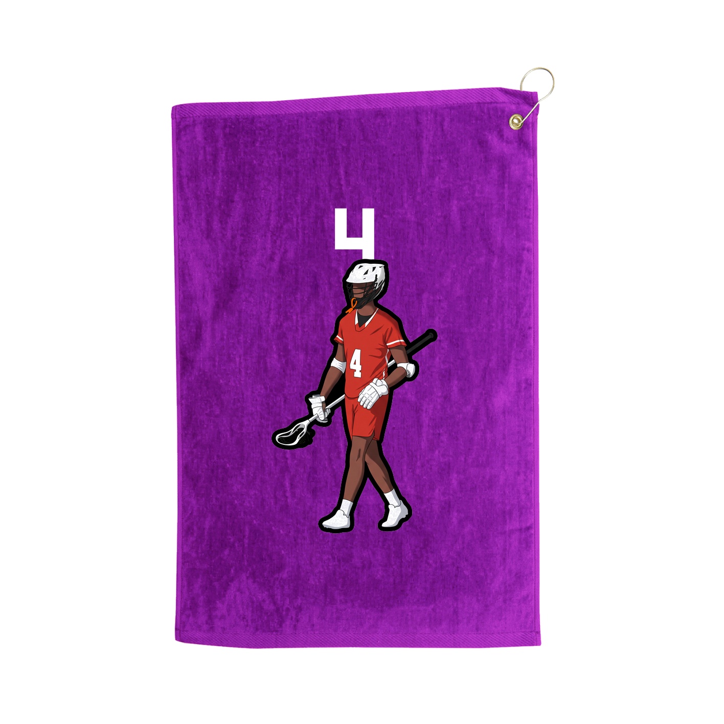 Golf Towel — Number Top in Purple