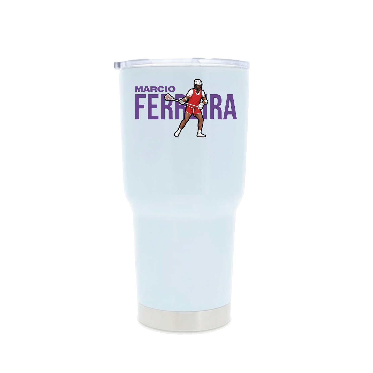 30oz Stainless Steel Tumbler — Player Name in White