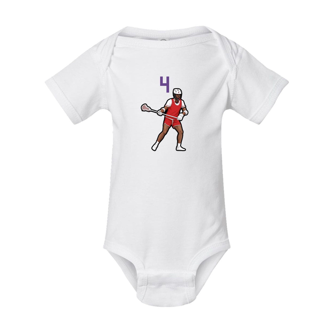 Baby Onesie — Number Top in White