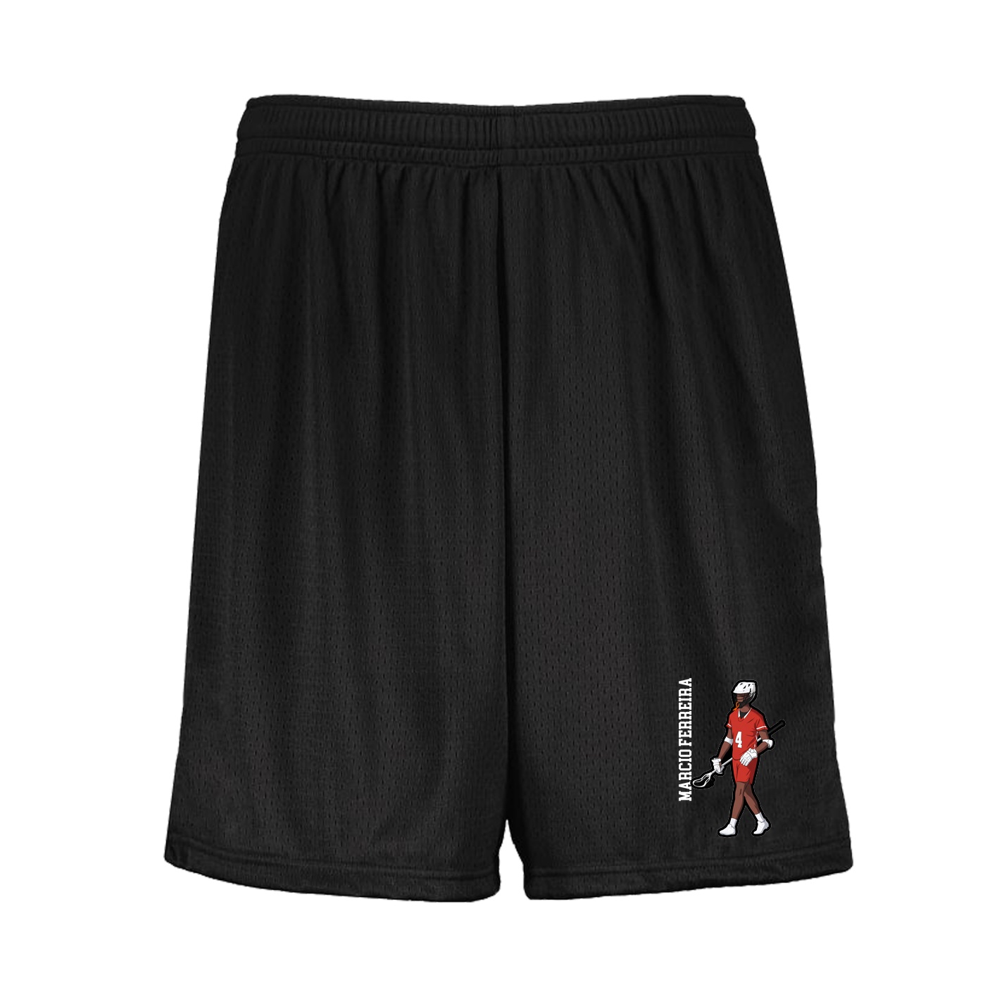 Shorts — Name Vertical in Black