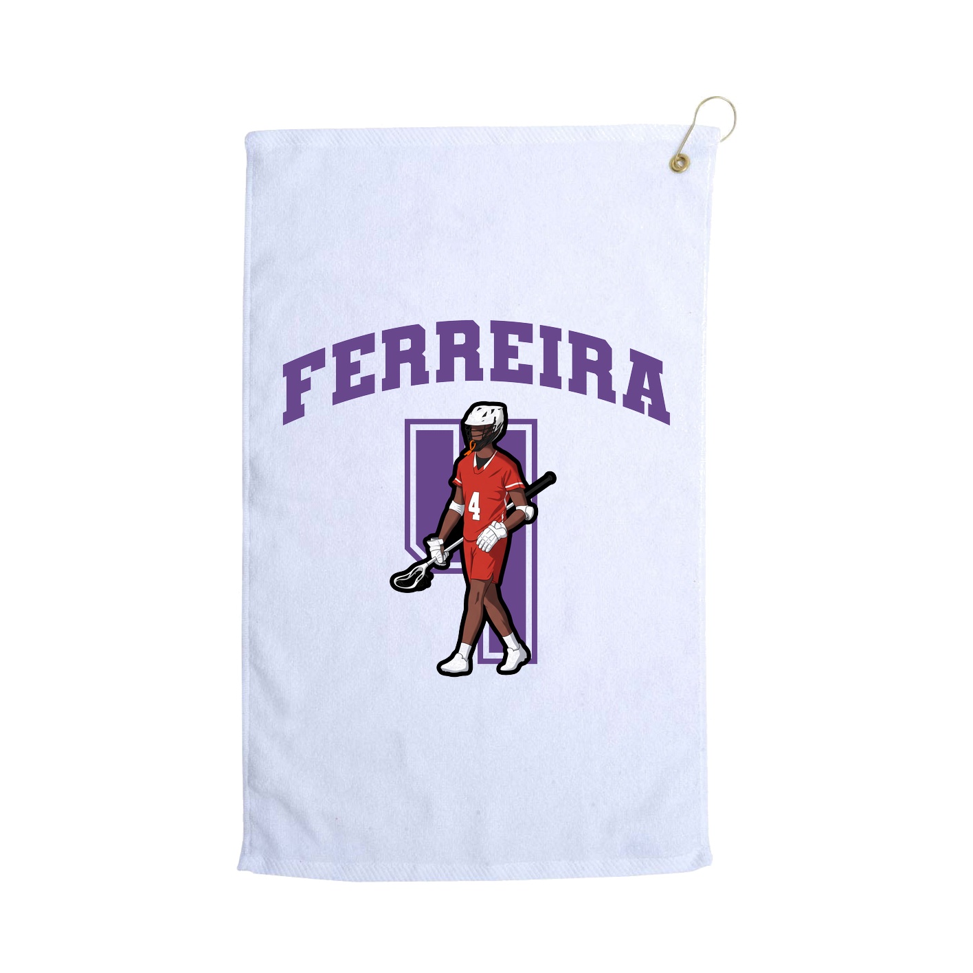 Golf Towel — Number in White