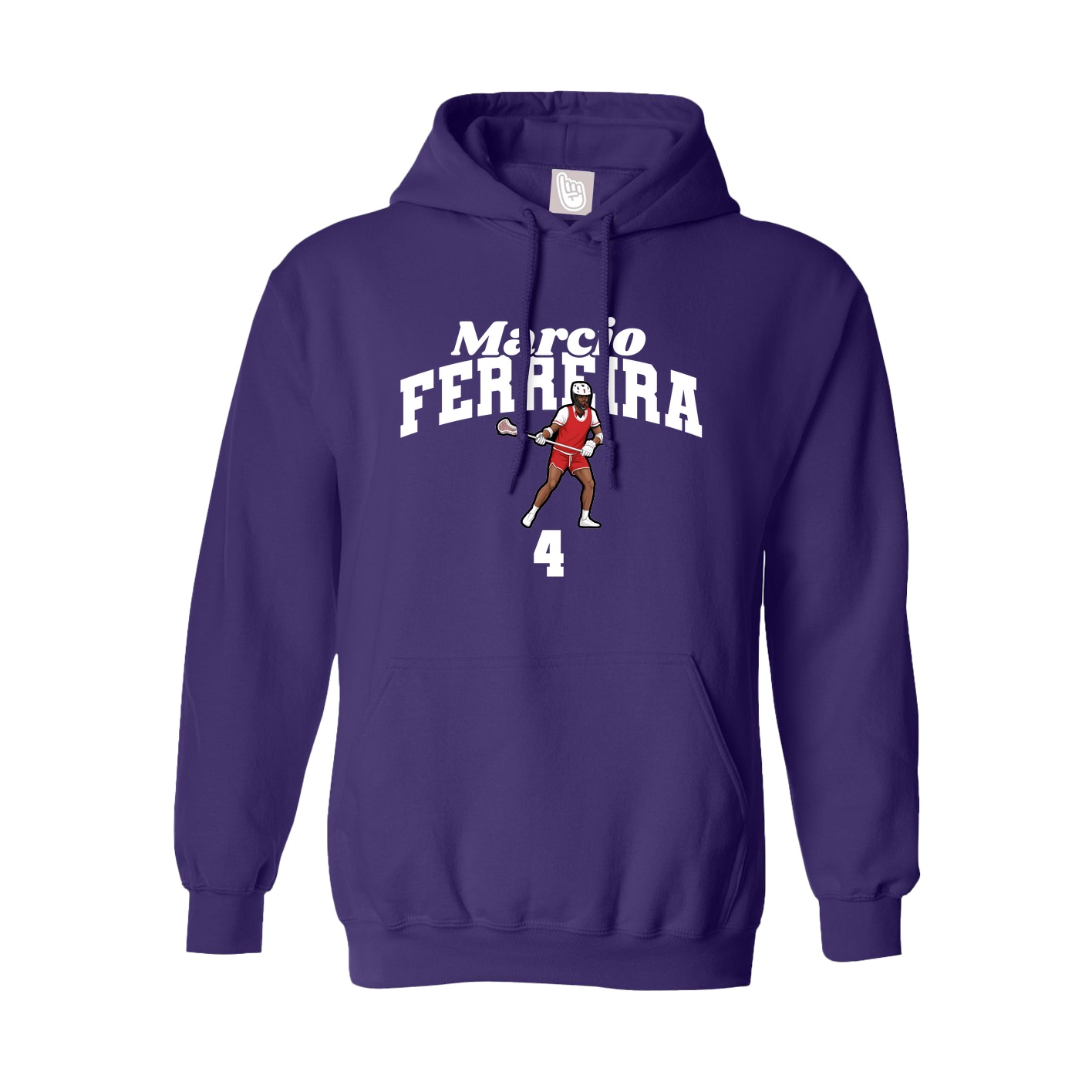 Hoodie — Signature Arch in Purple