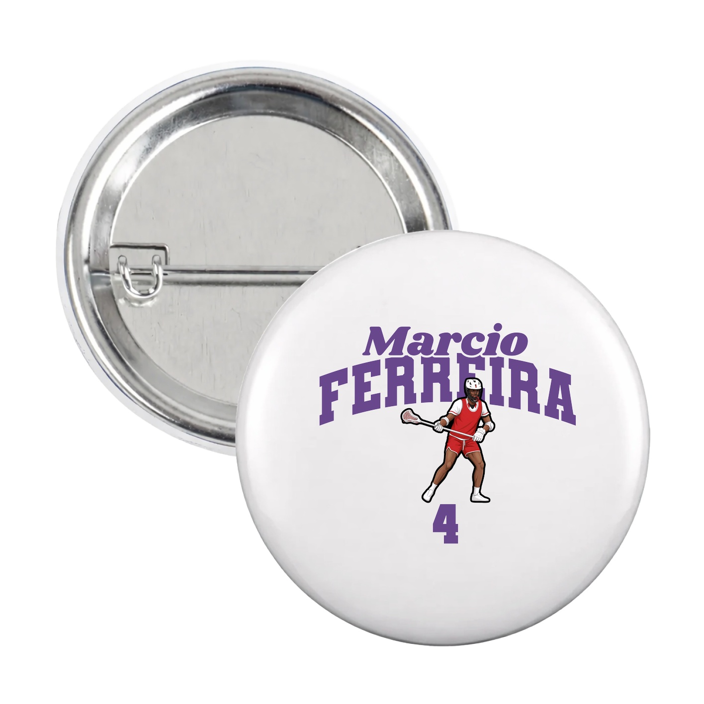 Game Day Button — Signature Arch in White