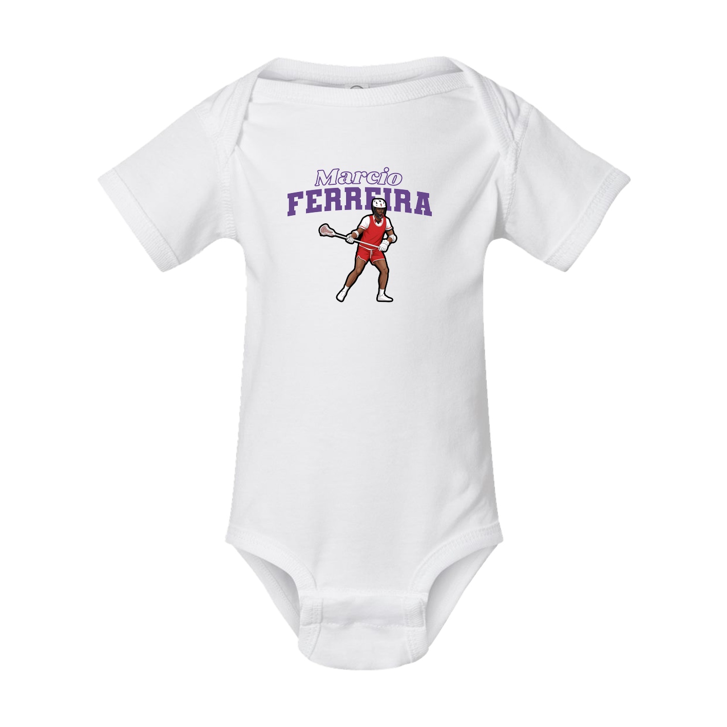 Baby Onesie — Name Arch in White